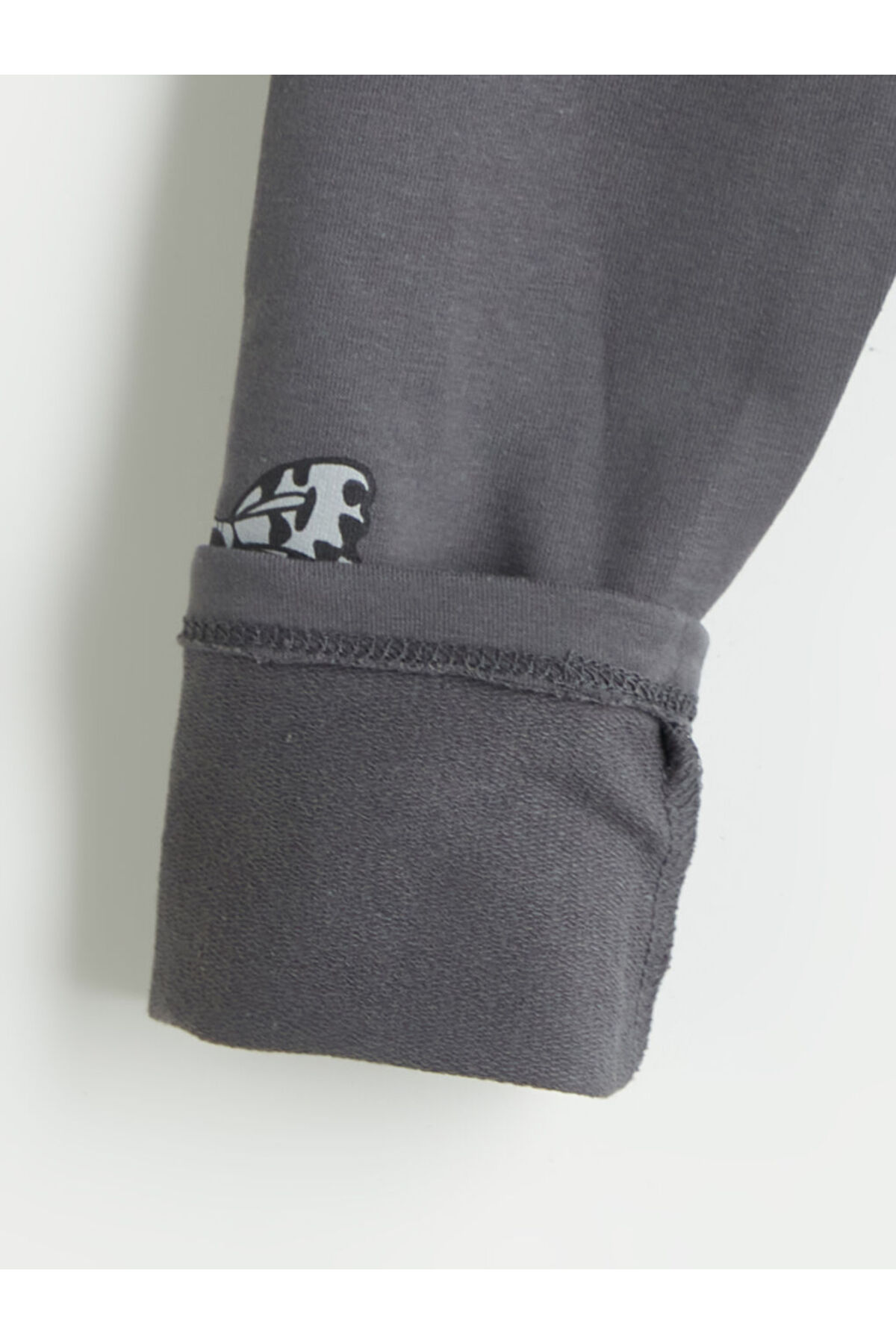 LC Waikiki Gri Beli Lastikli Baskılı Kız Çocuk Tayt fotoğrafı 3 (önizleme)