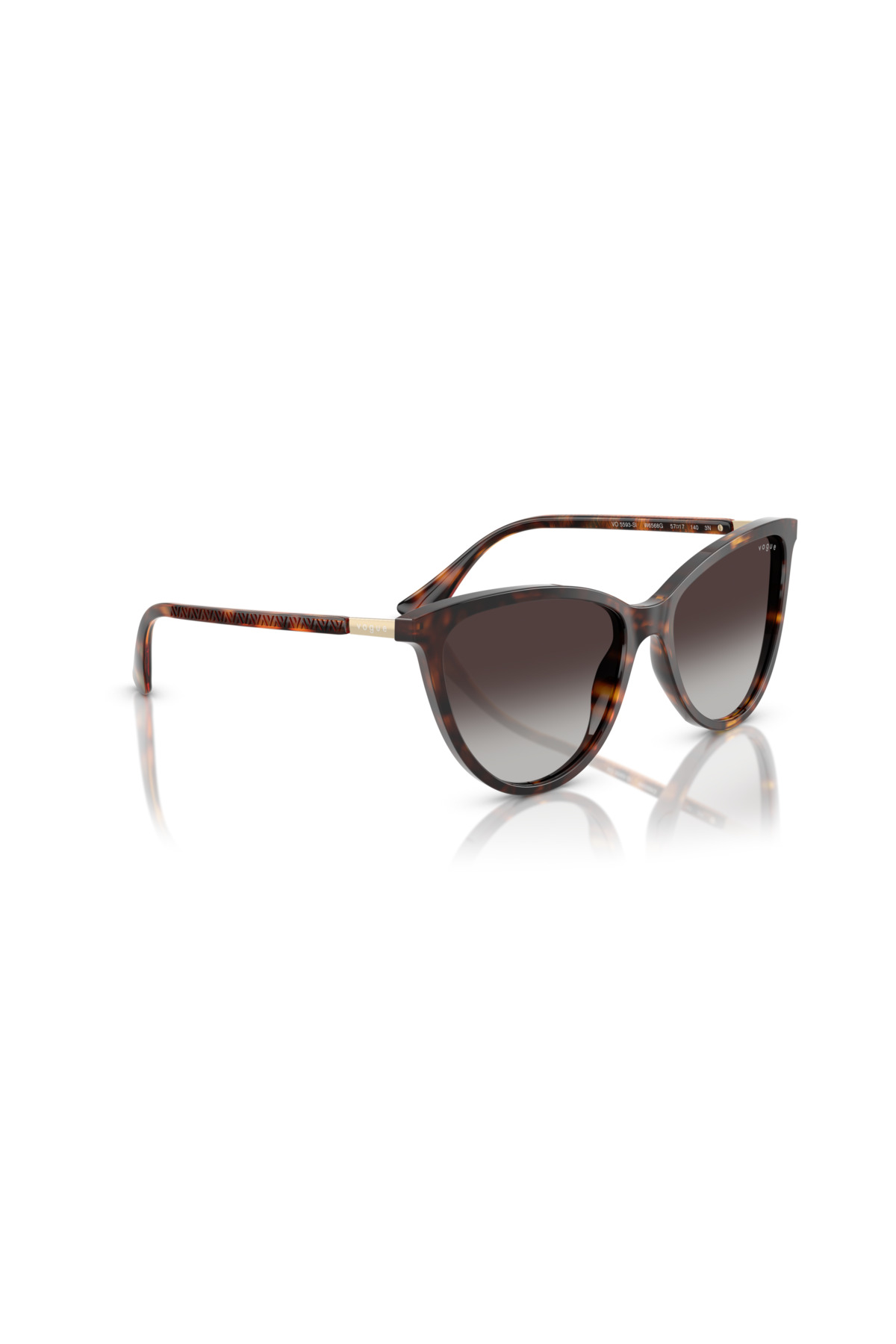 عینک آفتابی زنانه طرح حیوان | ووگ Vogue Vogue-VO5593SI-W6568G-57 - تصویر 3