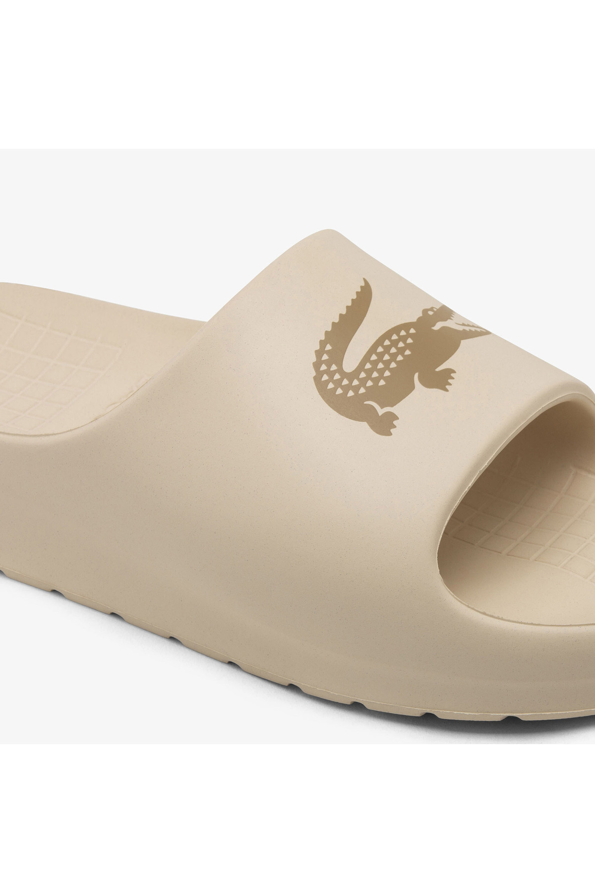 Lacoste Serve Slide 2.0 Erkek Kahverengi Terlik görsel 6