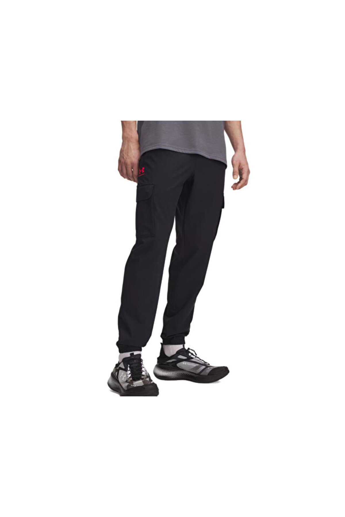 آندر آرمور شلوار راحتی مردانه UA Vibe Woven Cargo Sweatpants 1386558-002 مشکی