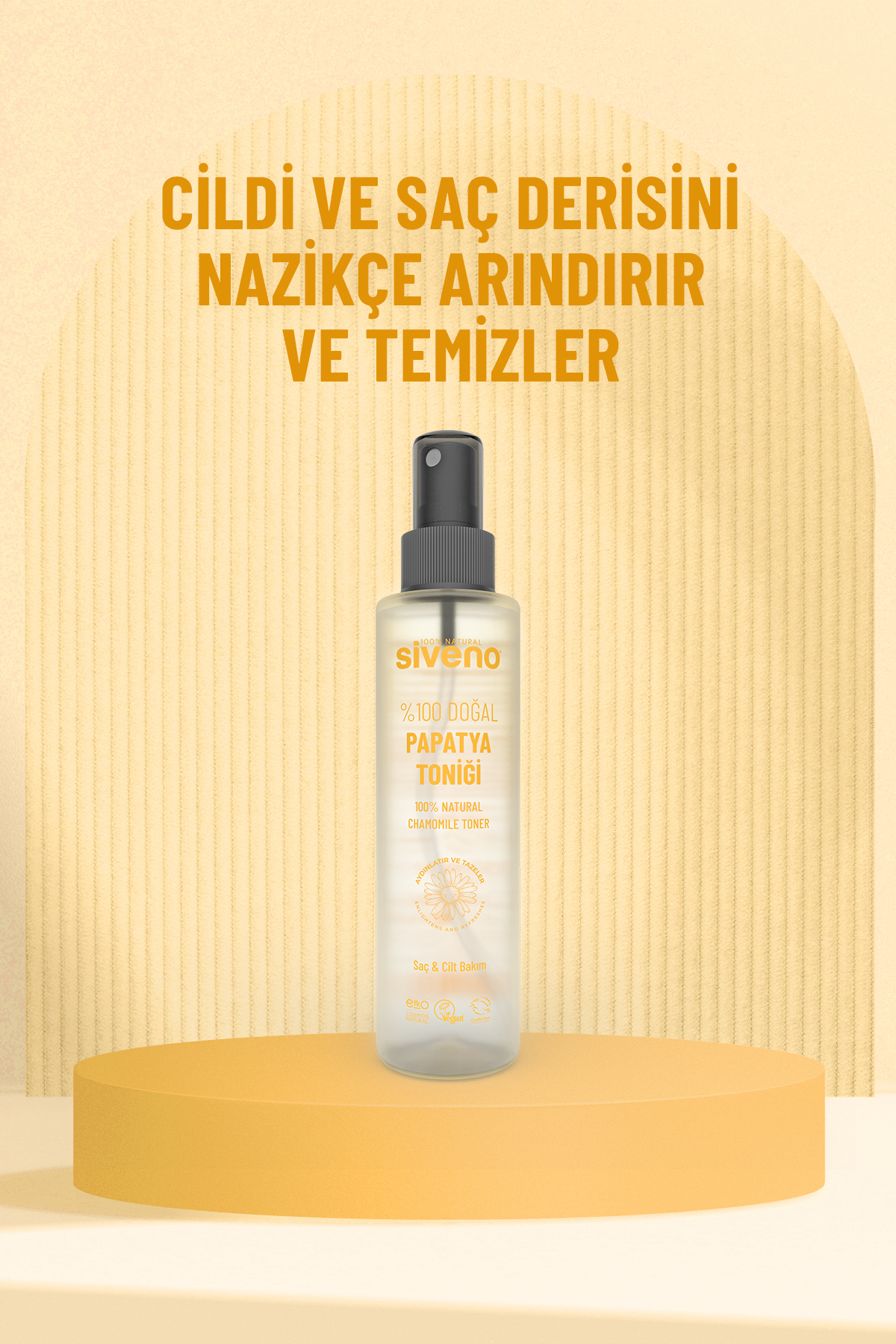 %100 Doğal Papatya Suyu Saç Aydınlatıcı Etkili Arındırıcı Rahatlatıcı Saç ve Cilt toniği 150 ml — MSIV-000197 — تصویر 6 از 8