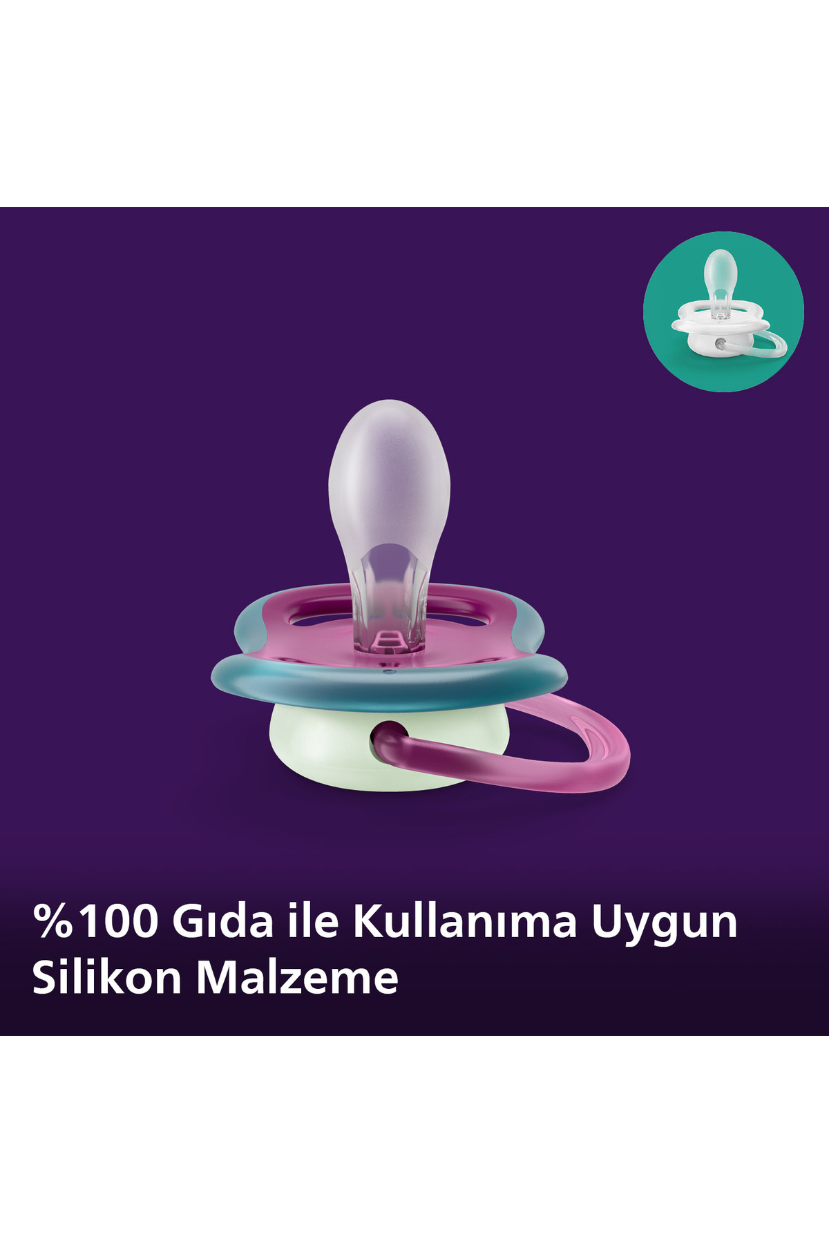 Philips Avent Ultra Air Gece Emziği 6-18 Ay 2'li Kız Scf376/14