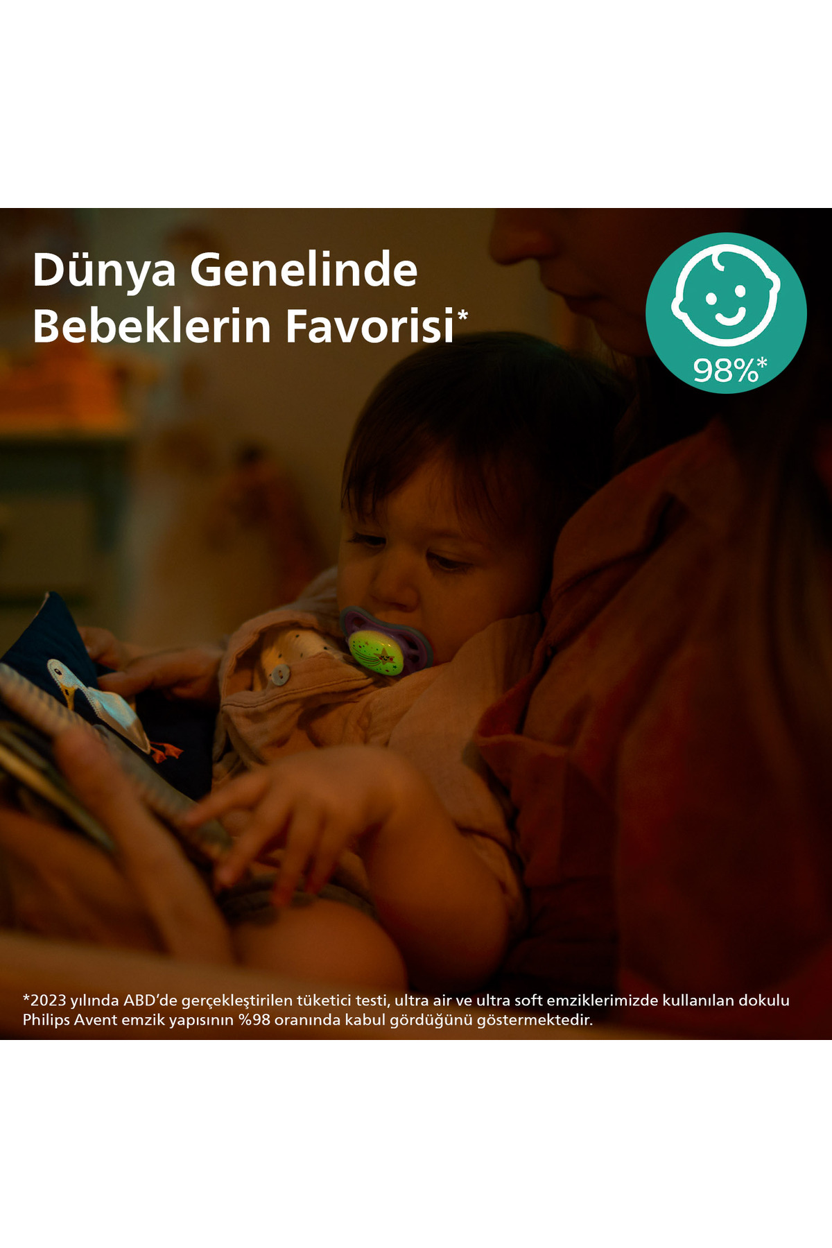 Philips Avent Ultra Air Gece Emziği 6-18 Ay 2'li Kız Scf376/14