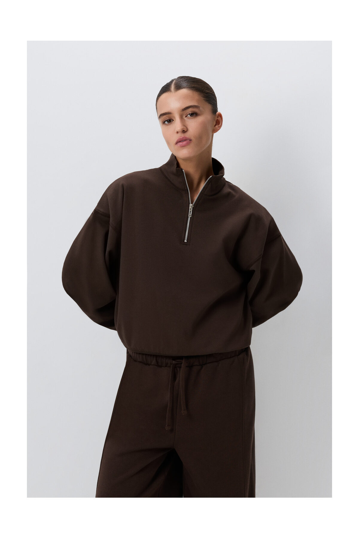 LEFTIES Dámská souprava SUDADERA BSC s rolákem a zipem FORK