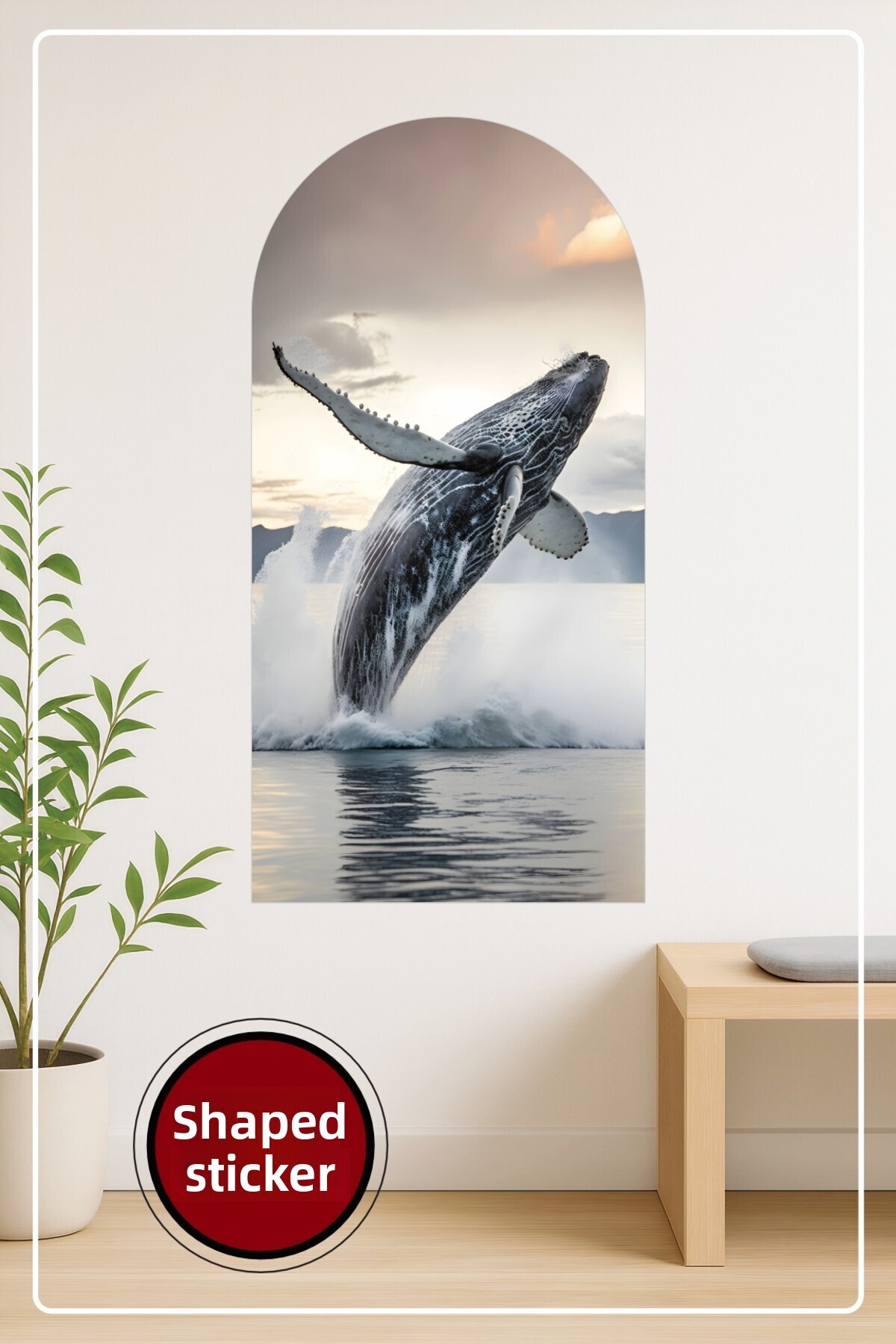 KOSS Dijital Autocolant decorativ de perete cu model de portret de ...