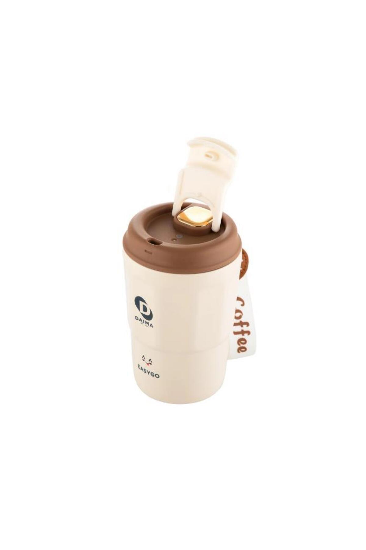 Daima Easy Go 380 ml Sıcak Soğuk Çelik Krem Termos fotoğrafı 2 (önizleme)
