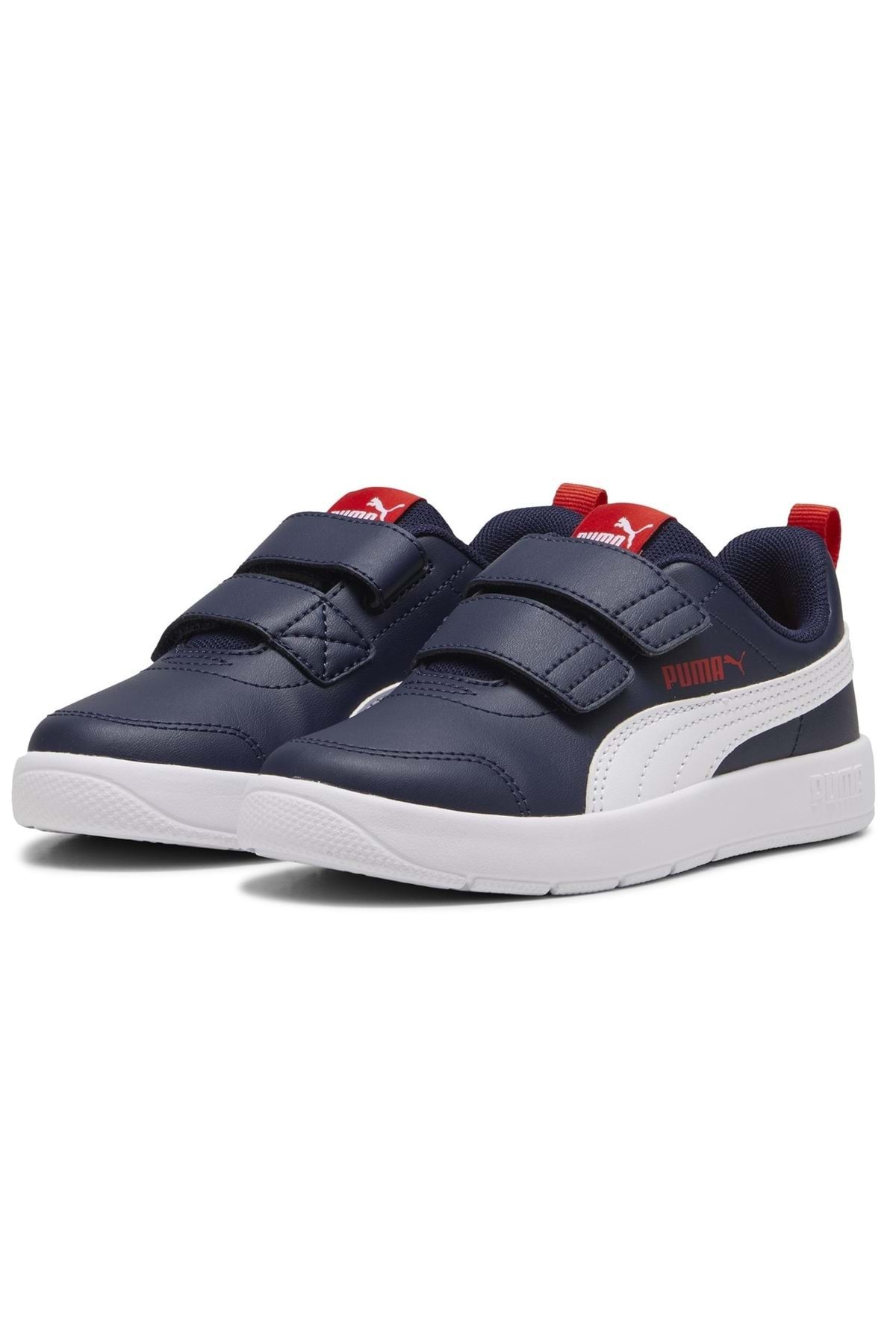 Puma Courtflex V3 V Ps 397642 Orthopedic Kids' Sneakers Navy