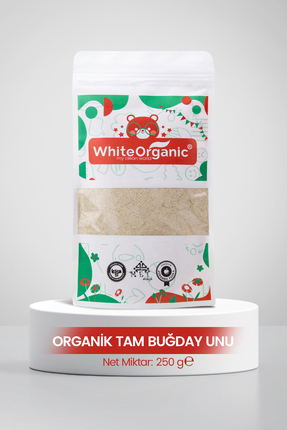 White Organic Organik Tam Buğday Unu 250 gr +8 Ay