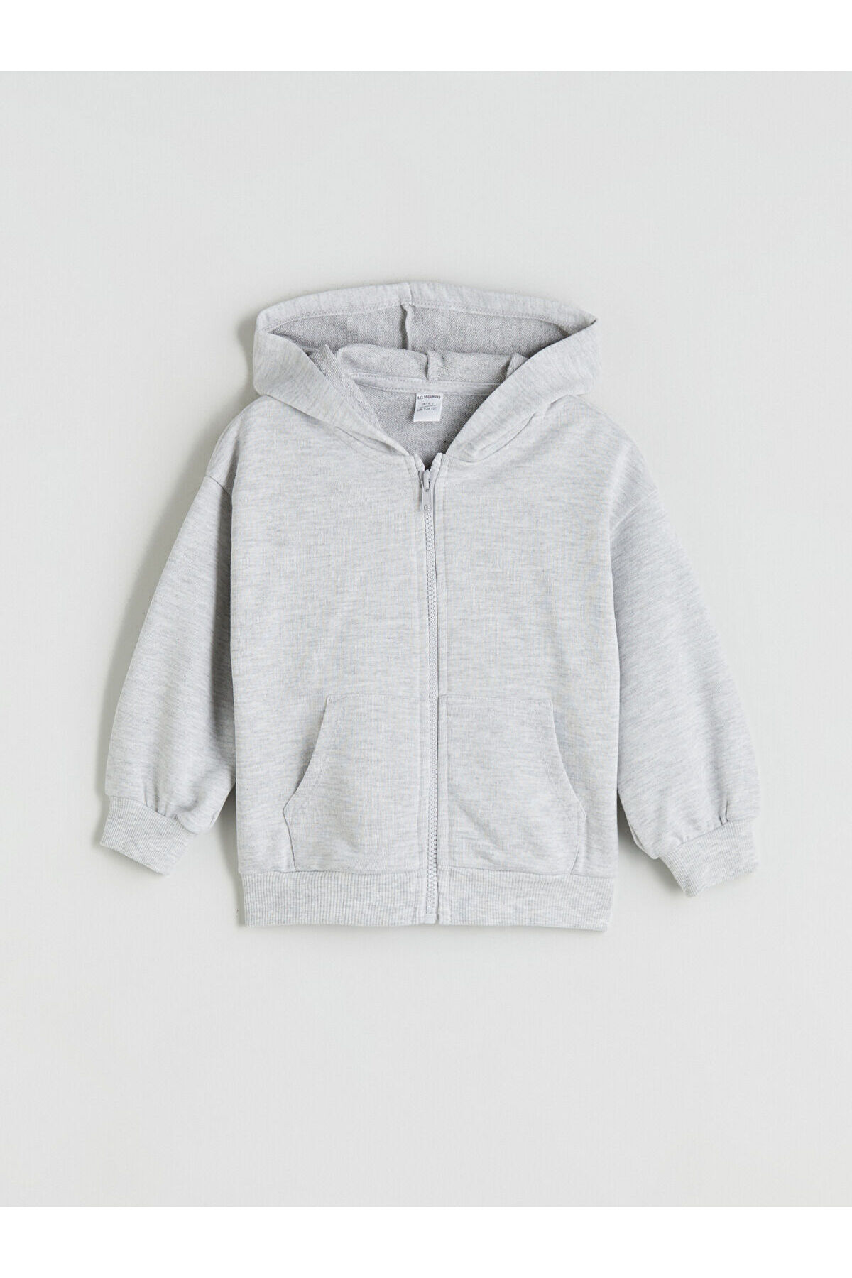 LC Waikiki Kapüşonlu Uzun Kollu Kız Bebek Fermuarlı Sweatshirt (W5) fotoğrafı 2 (önizleme)