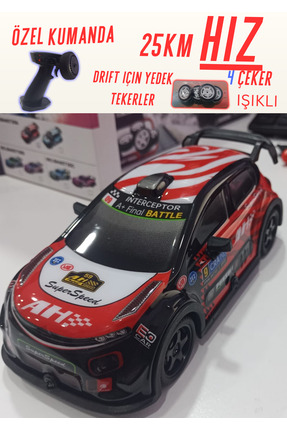 Boratila Toys 1:22 Ölçek 2.4 Ghz Özel Kumandalı 4 Çeker Full Fonksiyon Işıklı...