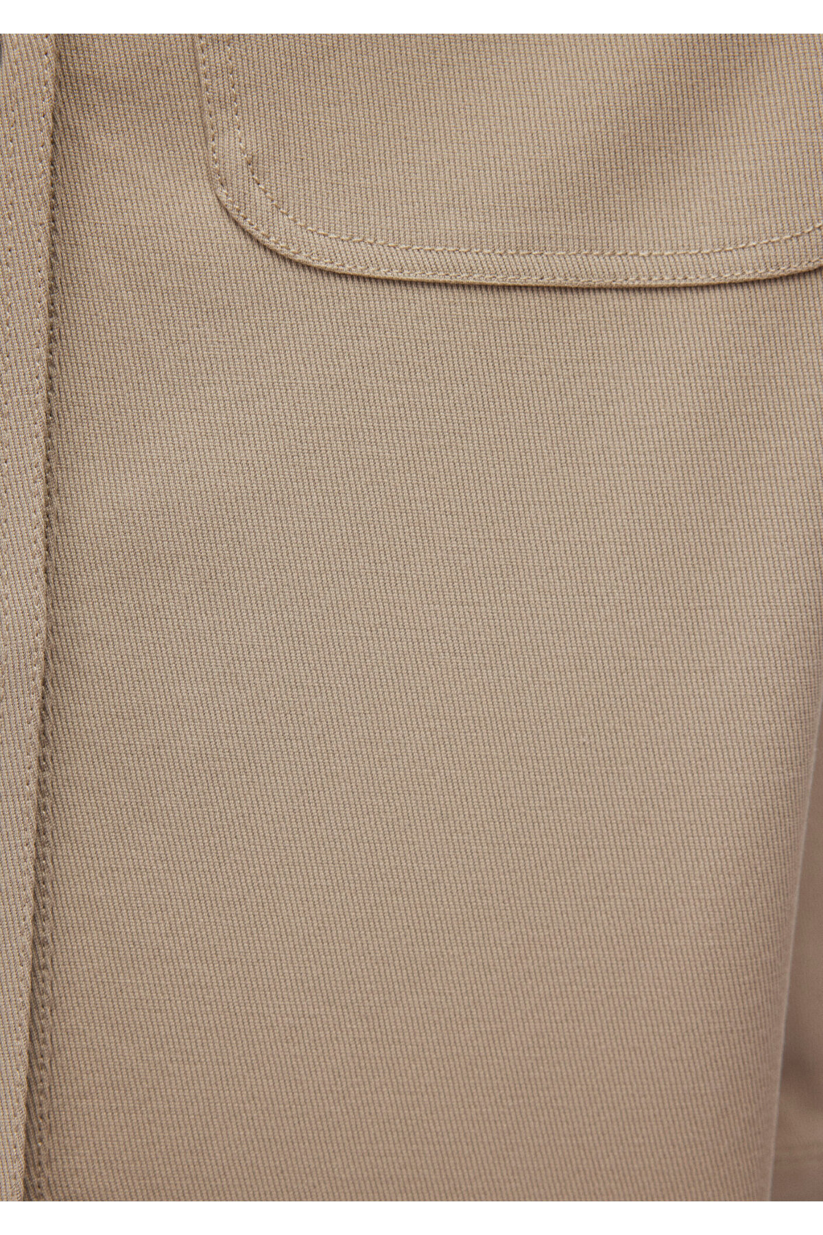 Lux Touch Bej Modal Gömlek Loose Fit / Bol Rahat Kesim 1210971-70322 — بژ — تصویر 6 از 6
