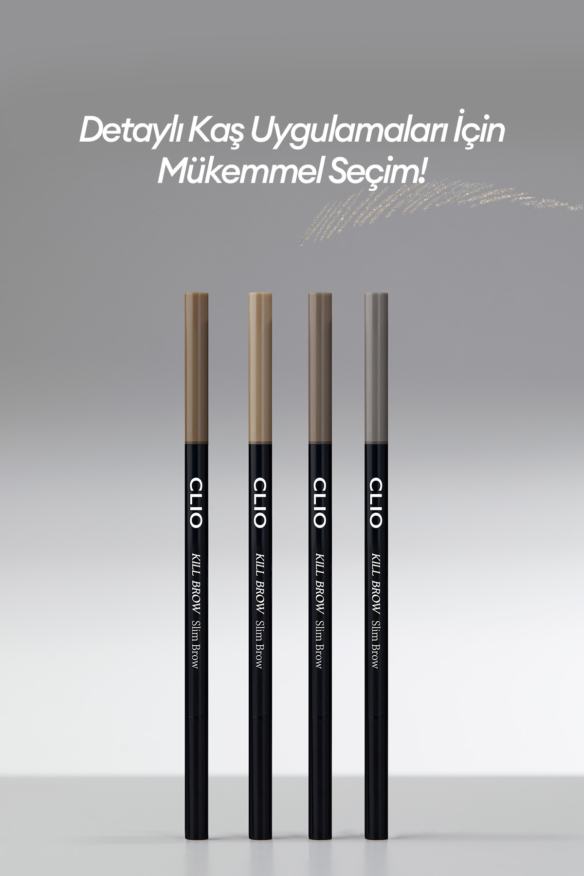 Doğal Görünüm Sunan Ultra İnce Uçlu Çift Taraflı Kaş Kalemi Kill Brow Slim Brow (01 Real Brown) — قهوه‌ای 111607 — تصویر 8 از 8