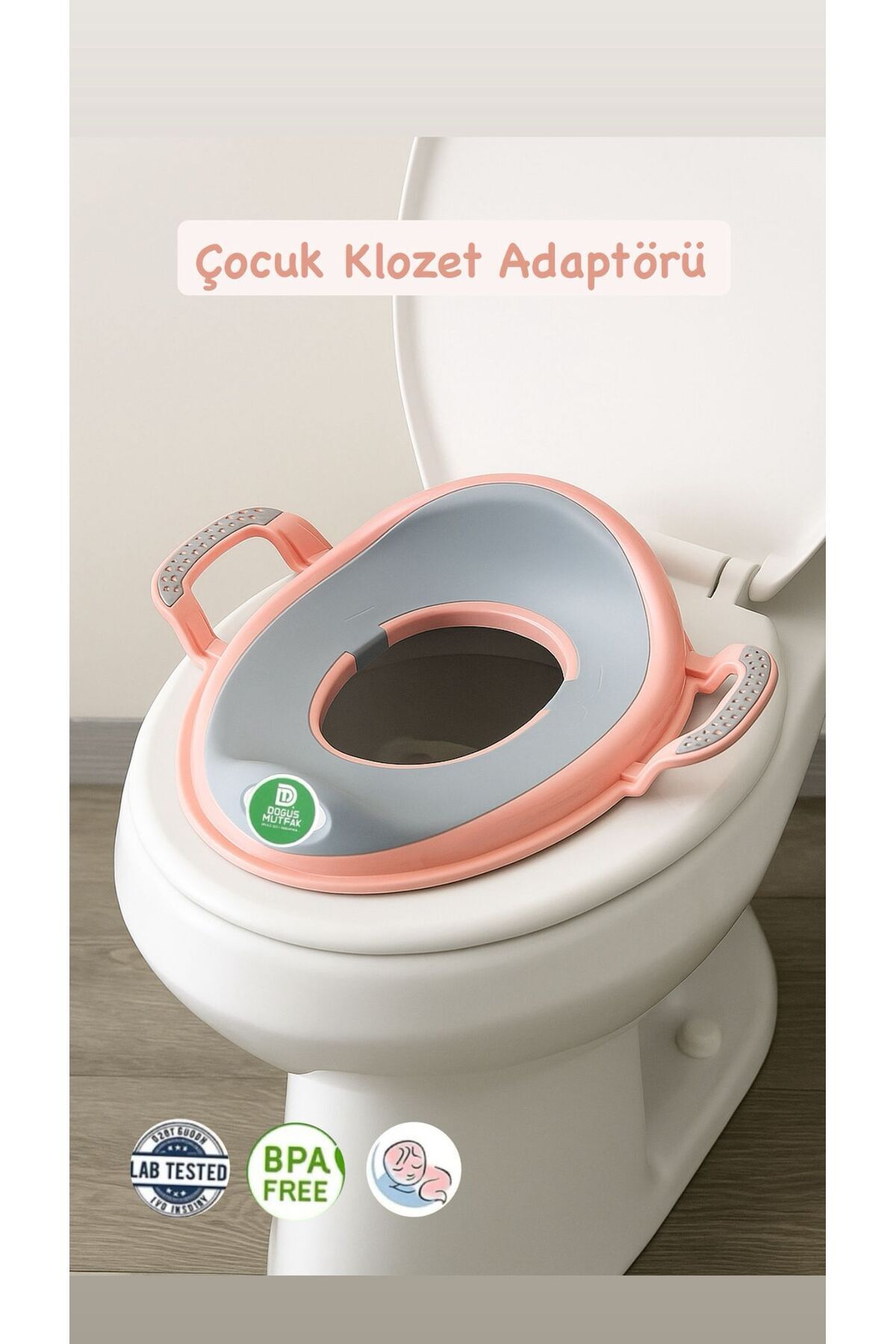 Doğuş Mutfak El Destekli Çocuk Klozet Adaptörü Tuvalet Wc Eğitimi Lazımlık Aparat