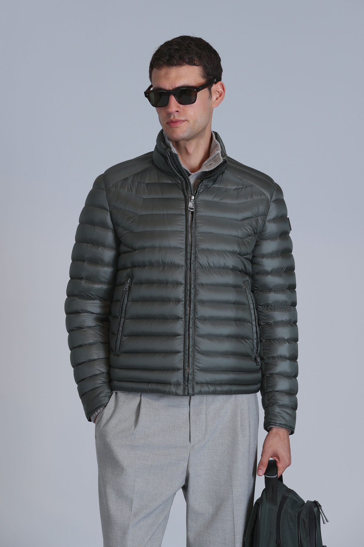 Lufian-Andy Goose Feather Men's Coat Green 3