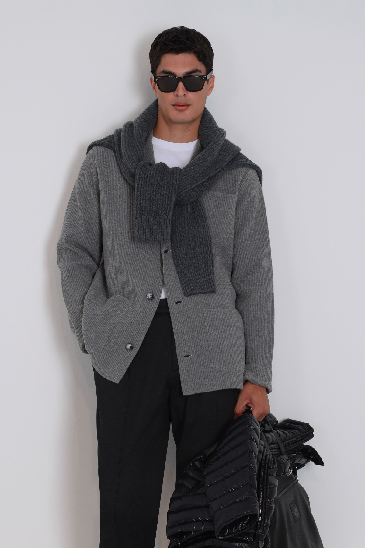 Lufian-Shay Men's Cardigan Mink 2