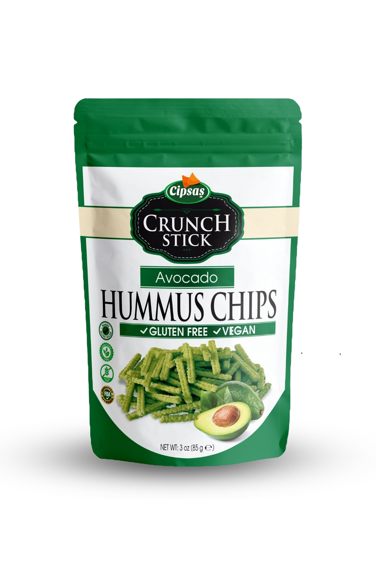 Cipsaş Avokado Çeşnili Nohut Cipsi 85 g x 1 adet