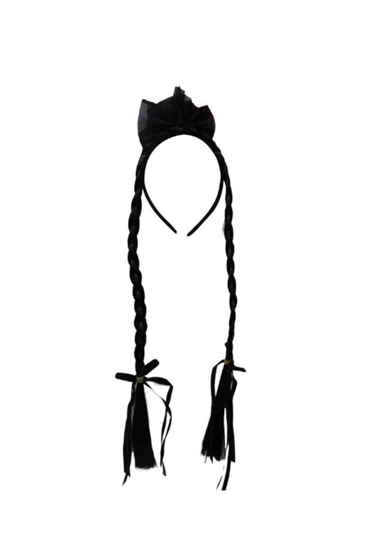 kapella WEDNESDAY ADDAMS SAÇI WEDNESDAY SAÇI WEDNESDAY ÖRGÜ SAÇ