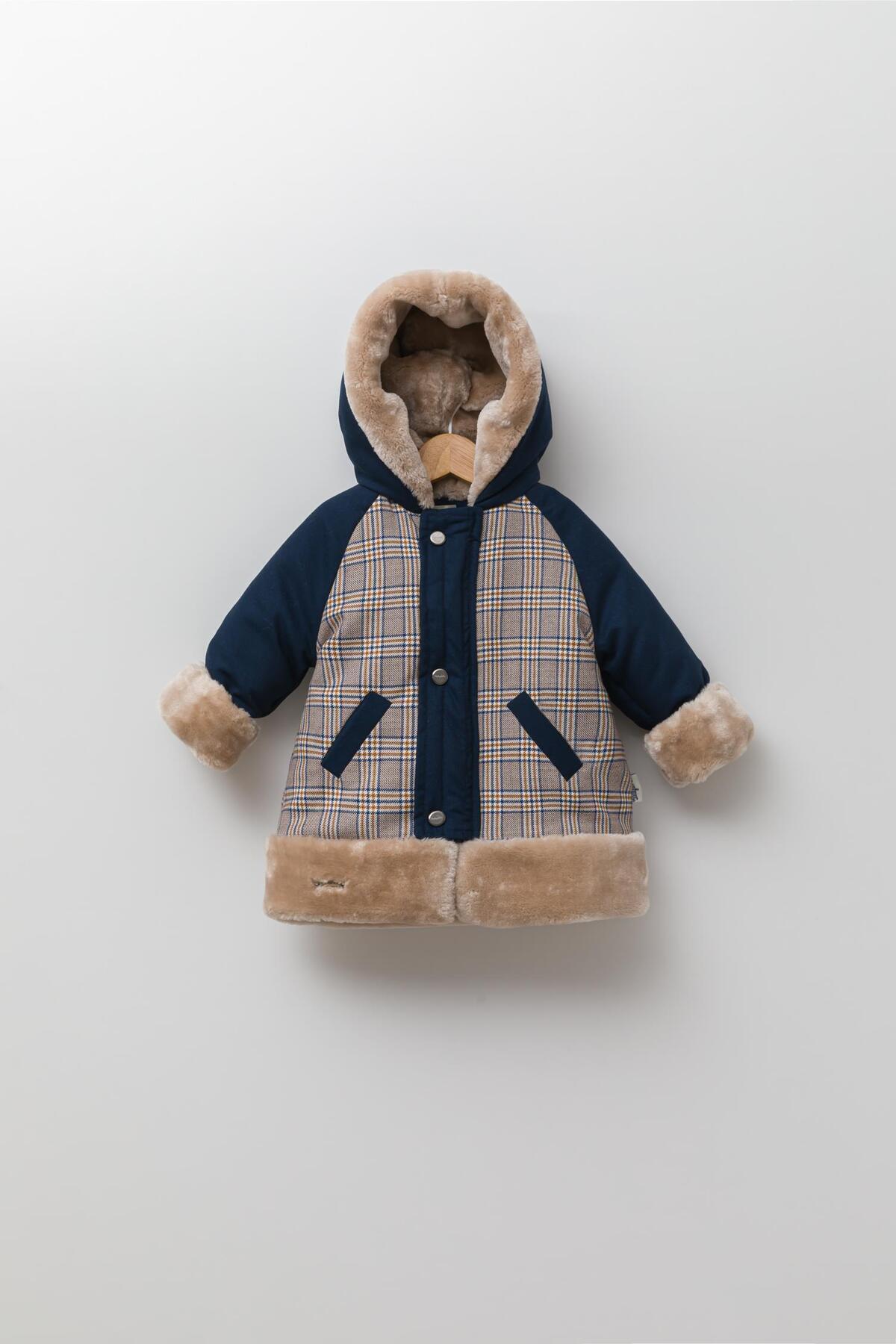 Babyhola Kız Erkek Çocuk Kapüşonlu Kaban 13415 fotoğrafı 7 (önizleme)