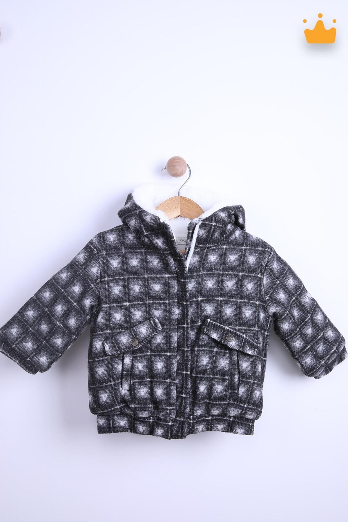 Babyhola 1.5 Tog Kapşonlu Pamuk Astar Bebek Çocuk Polar Kaban 12571 fotoğrafı 5 (önizleme)