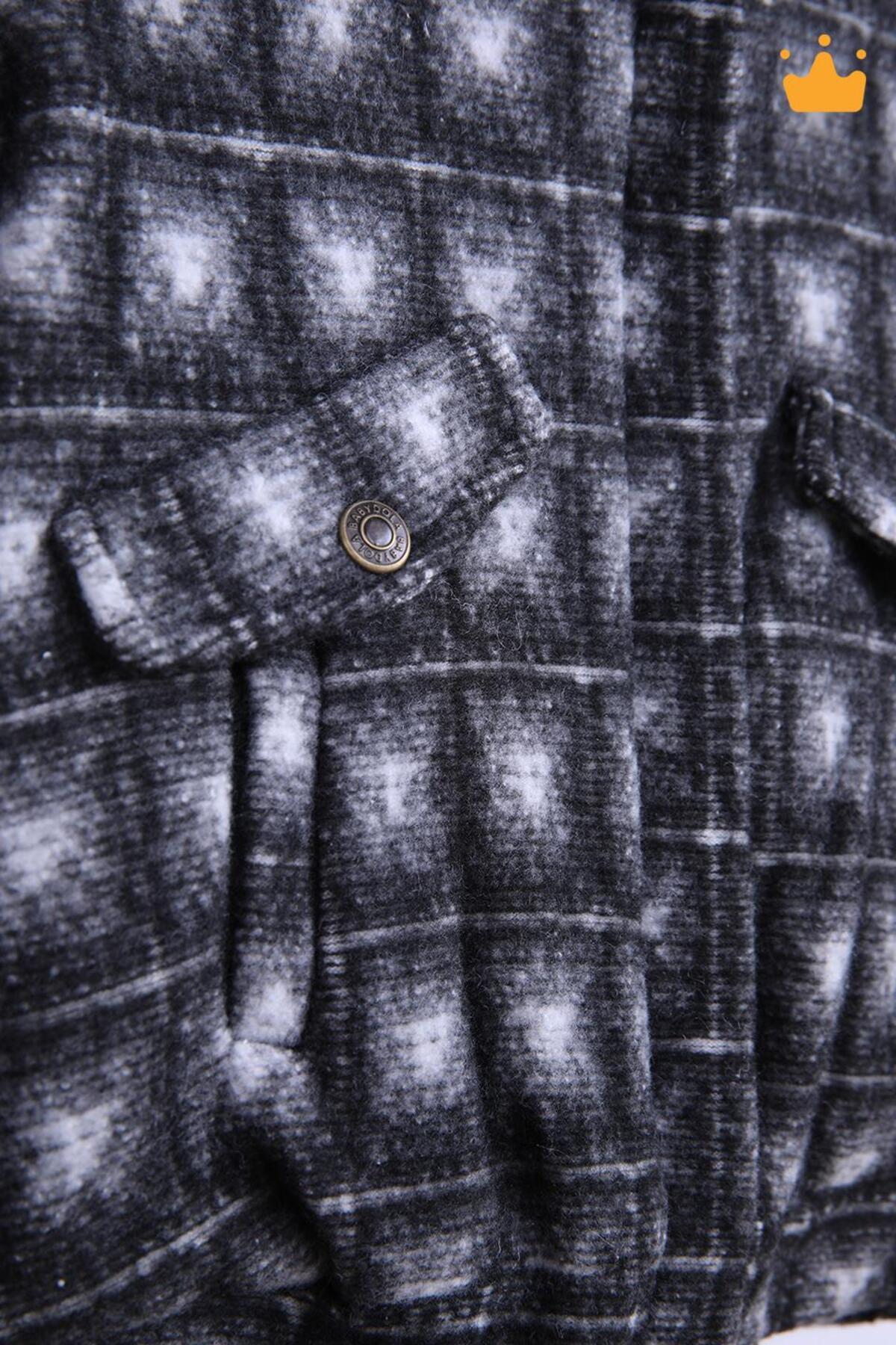 Babyhola 1.5 Tog Kapşonlu Pamuk Astar Bebek Çocuk Polar Kaban 12571 fotoğrafı 4 (önizleme)