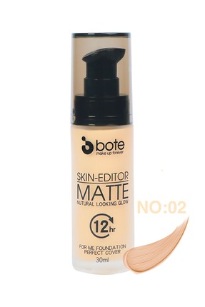 Bote Makeup Liquid Foundation Skin Editor Matte Nutural Looking Glow 02 30 Ml