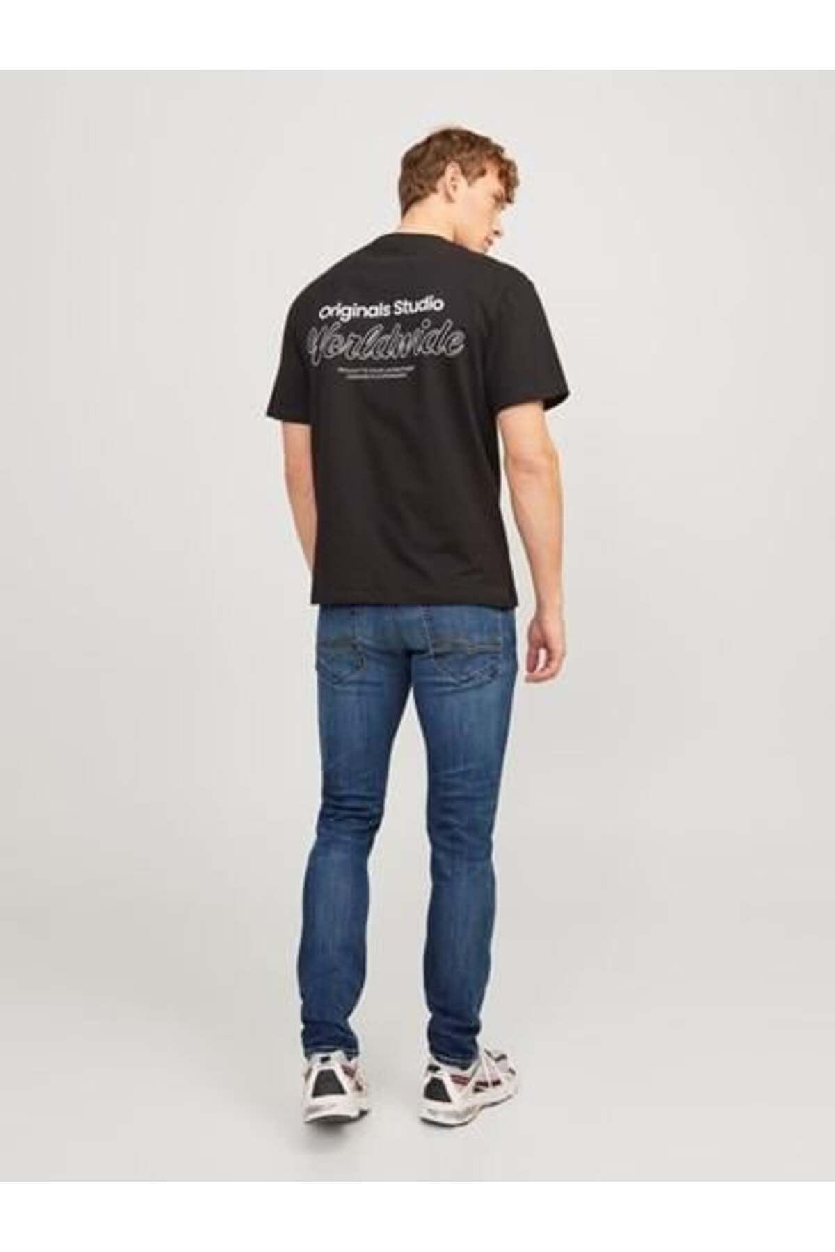 شلوار جین مردانه راسته | جک اند جونز Jack & Jones 12250486 - تصویر 8