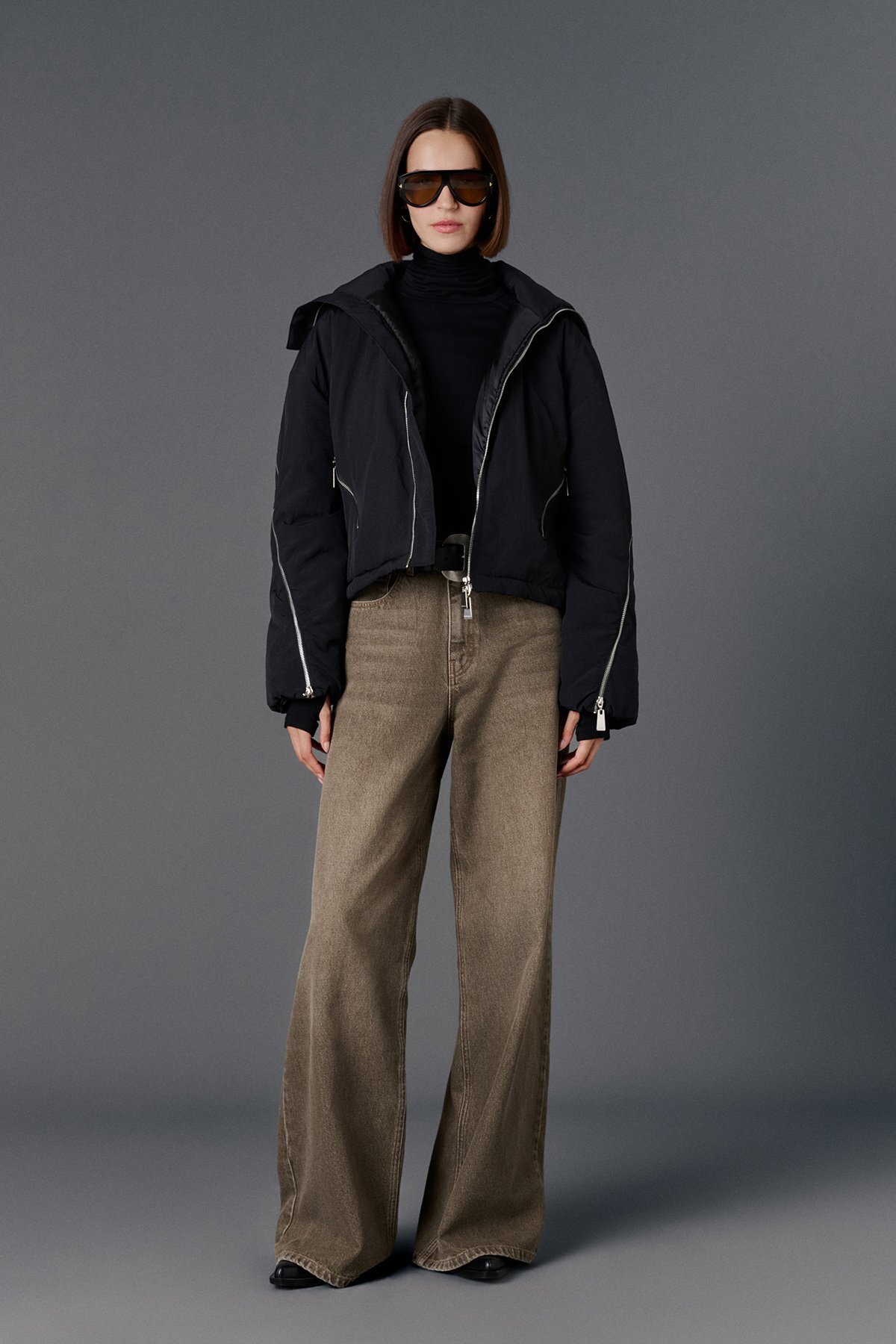 VATKALI  Fermuarlı bomber mont - Görsel 5