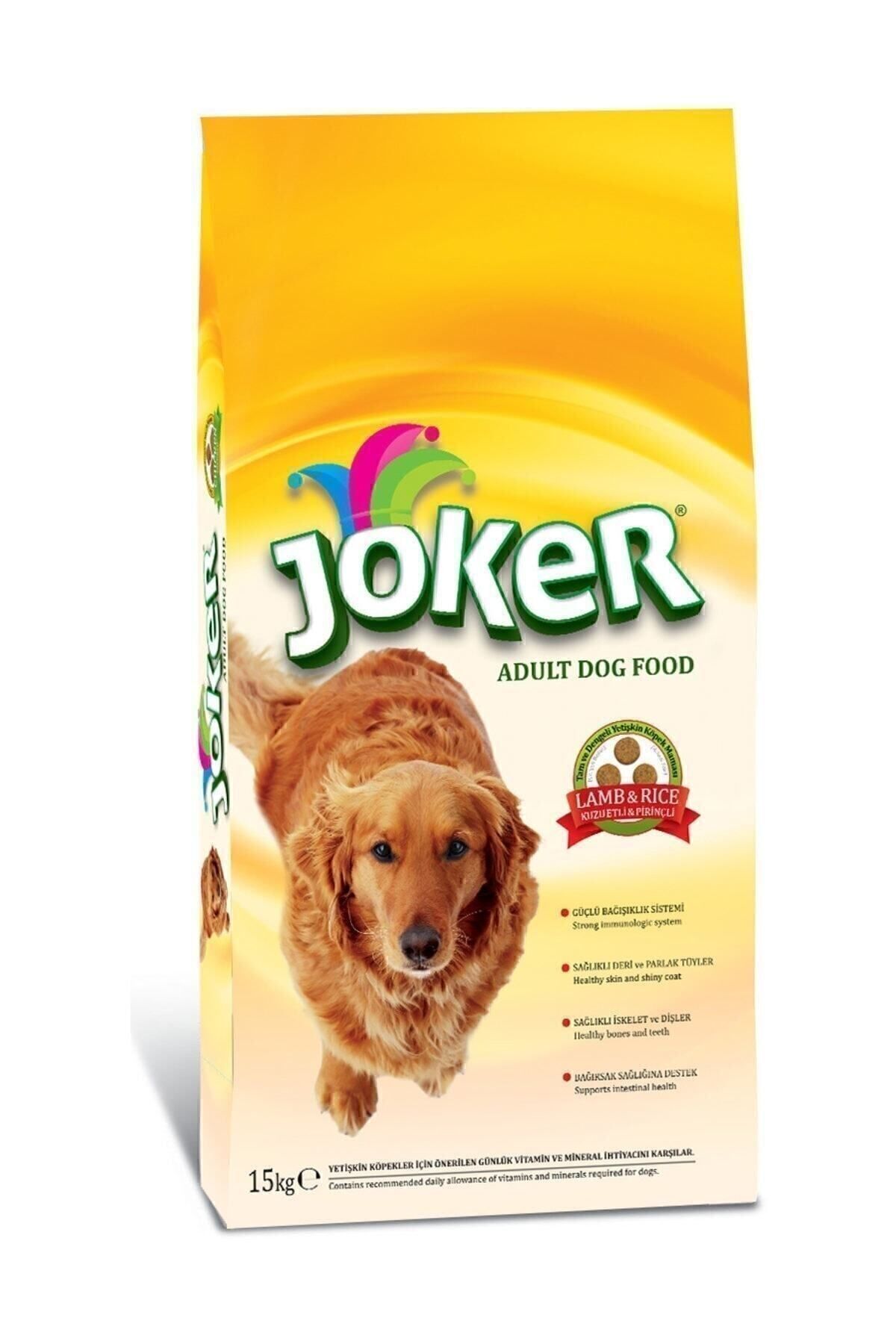 joker Köpek Maması Kuzu Etli ve Pirinçli 15 KG( Yeni Tarihli Üretim )