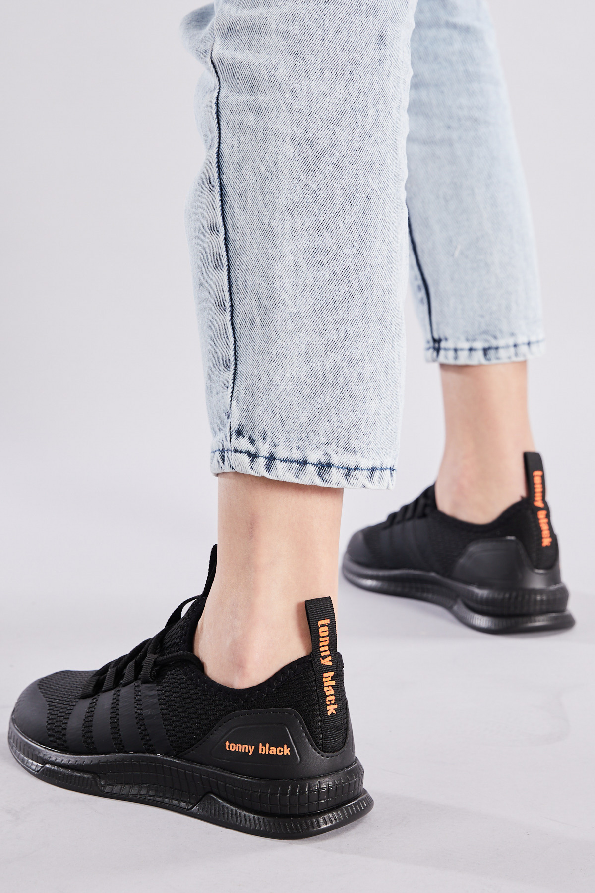 Tonny Black  Unisex Siyah Spor Ayakkabı Tbqnt - Görsel 4