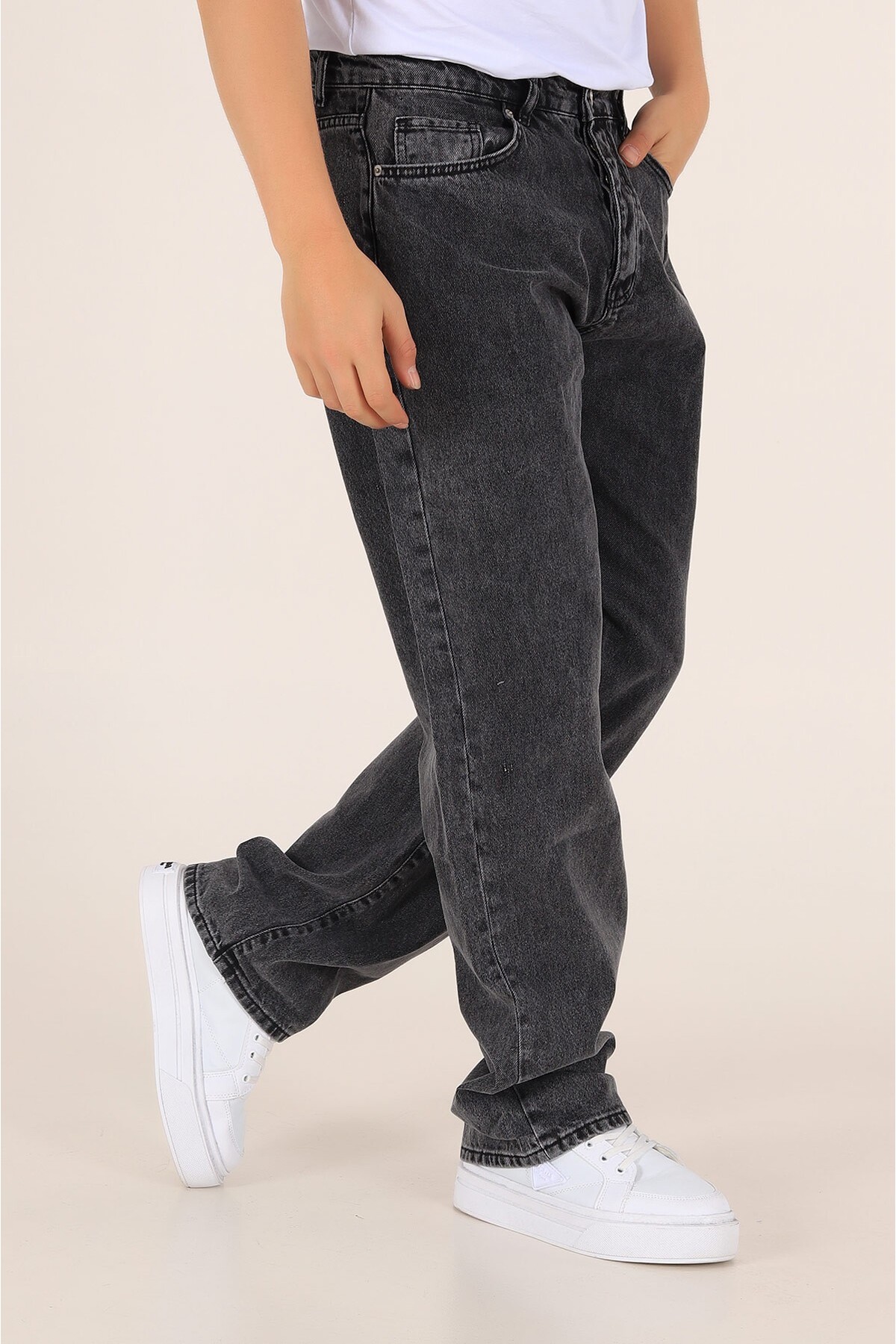 Lyvens  Erkek Füme Baggy Pantolon Oversize