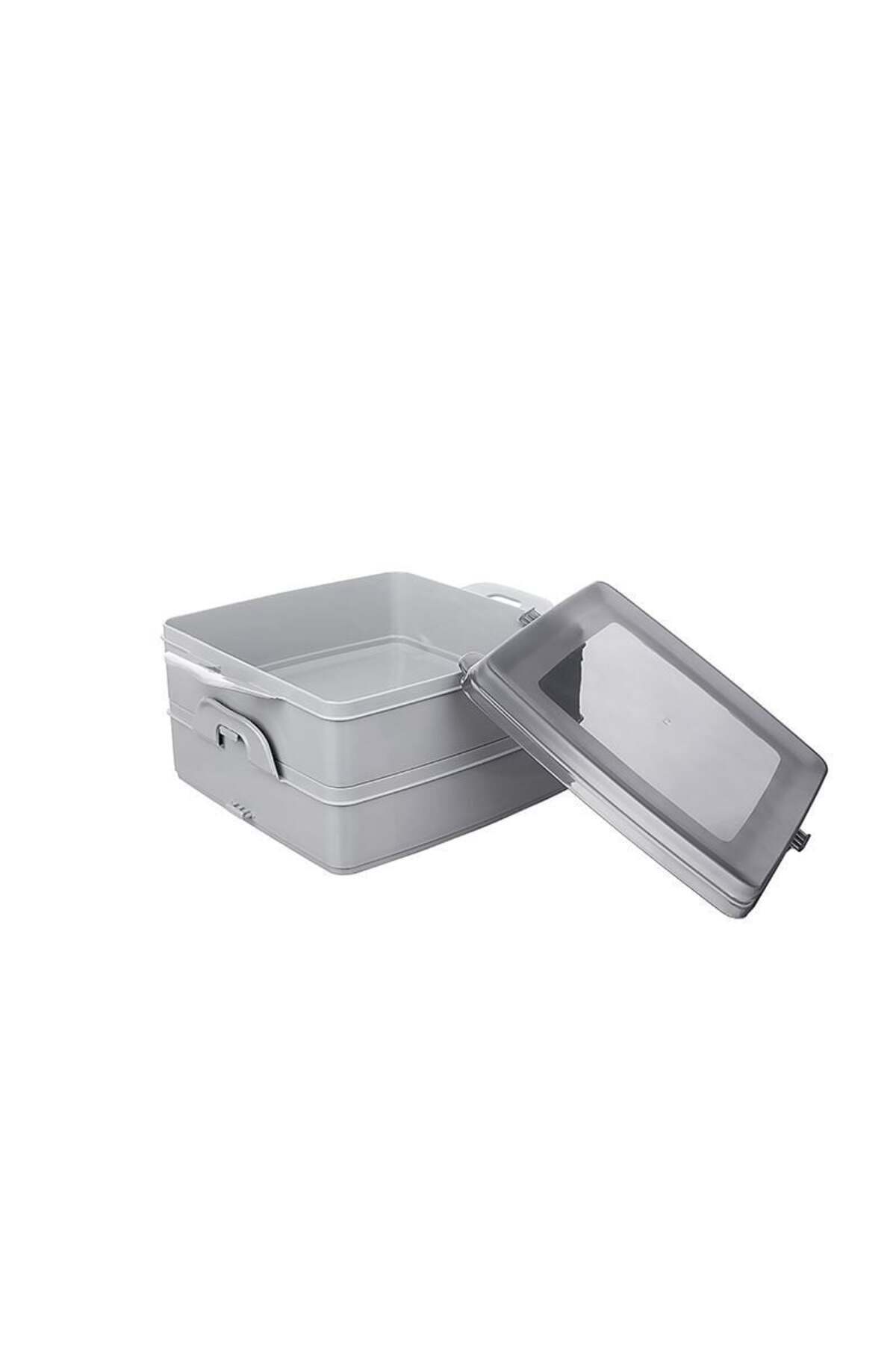 BYKOPUZ-2-Layer Storage Container with Lid - Nutrition Container - Lunch Box Diet Container 3
