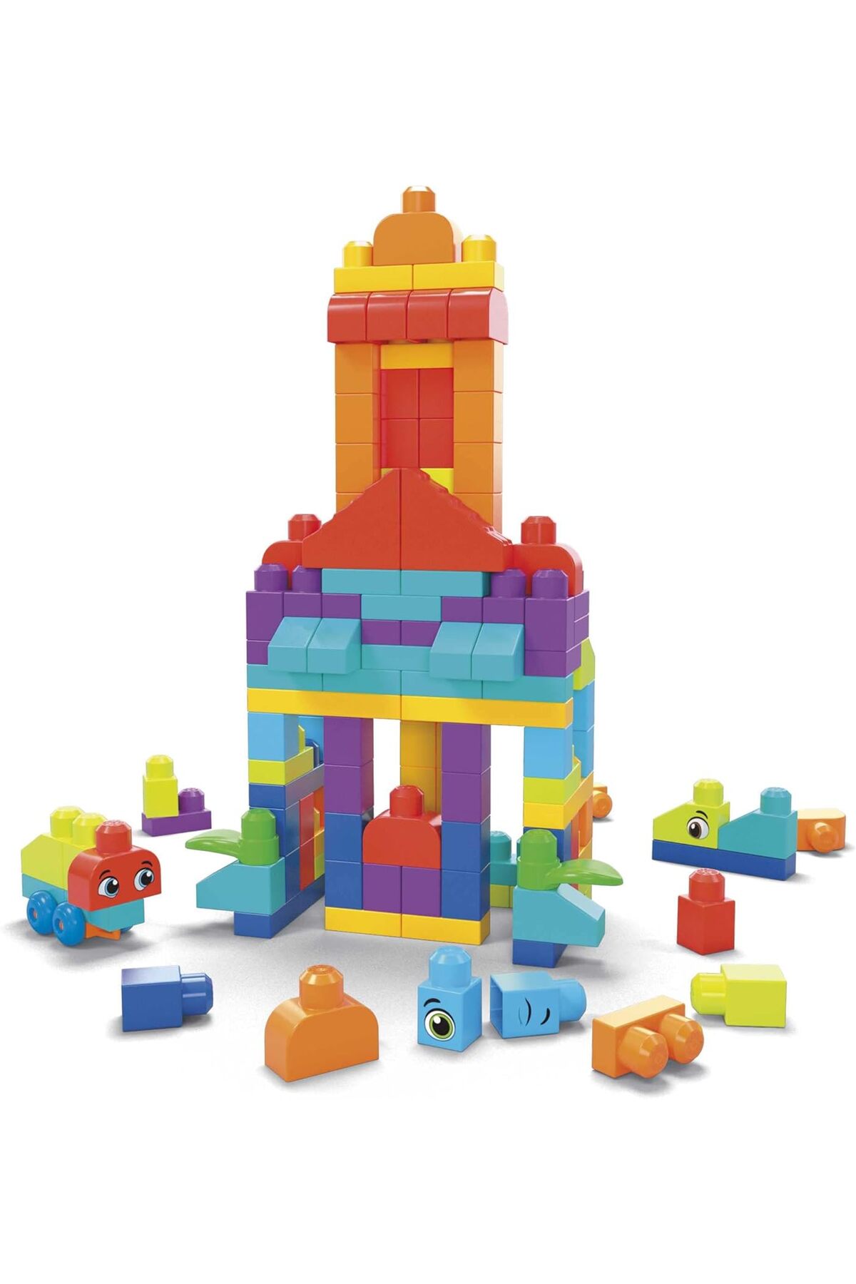 مگا بلاکس کیسه ساخت بزرگ ۱۵۰ تکه HHM96 – بلوک‌های ساختمانی غول‌پیکر برای سنین ۱ سال به بالا