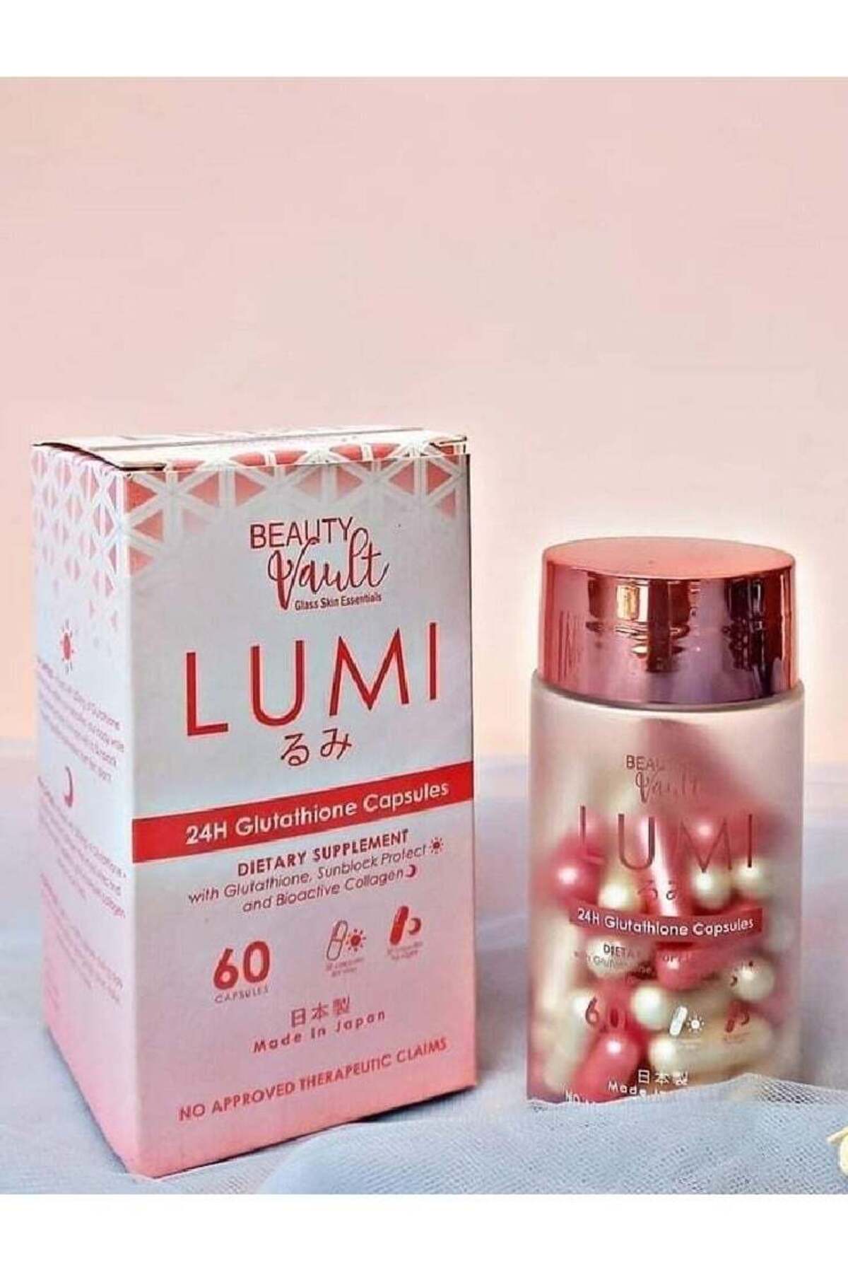 Beauty Vault Lumi 24H Glutathione Capsules By (60 Capsules)- Trendyol
