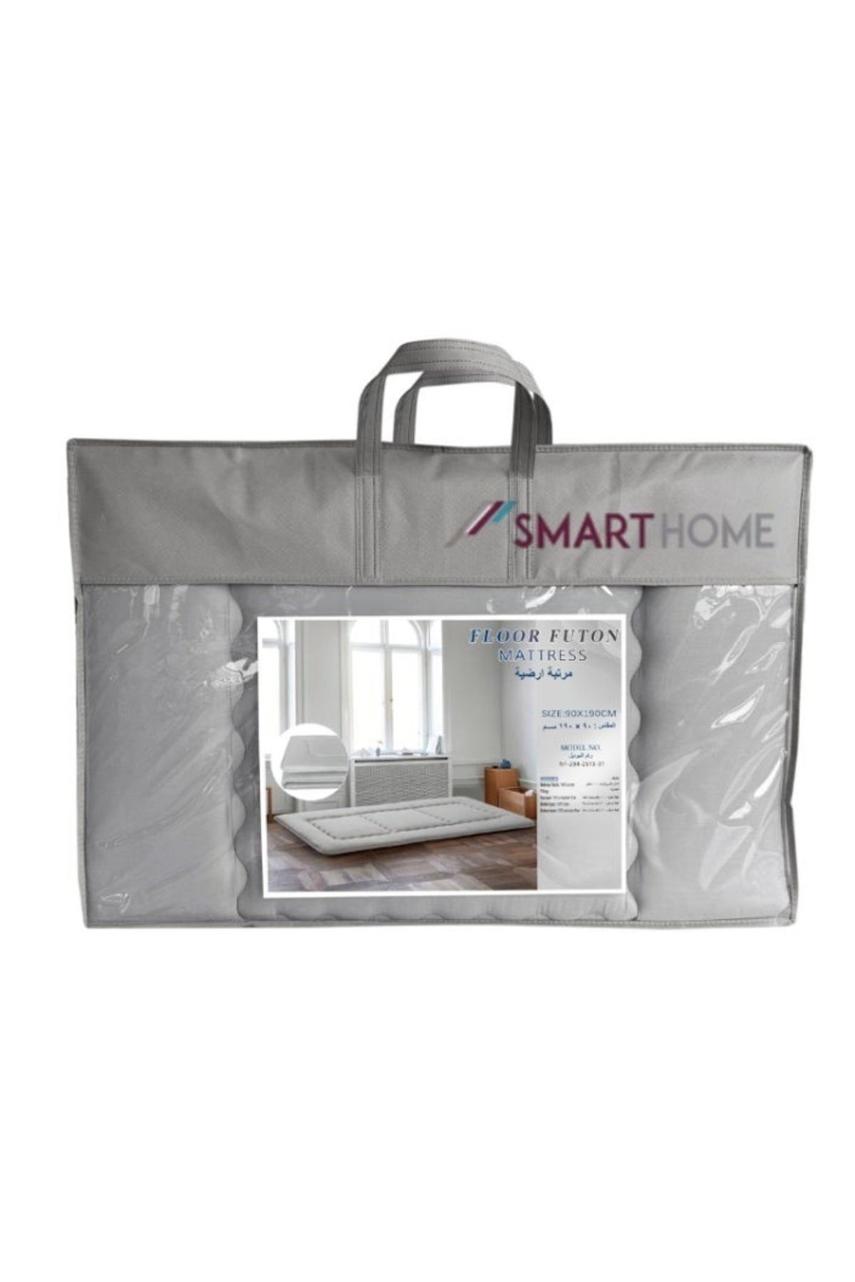 smart home-100% Soft Polyester 3-Layer Foldable Floor Mattress - 190x90 cm | Comfortable and lightweight 7