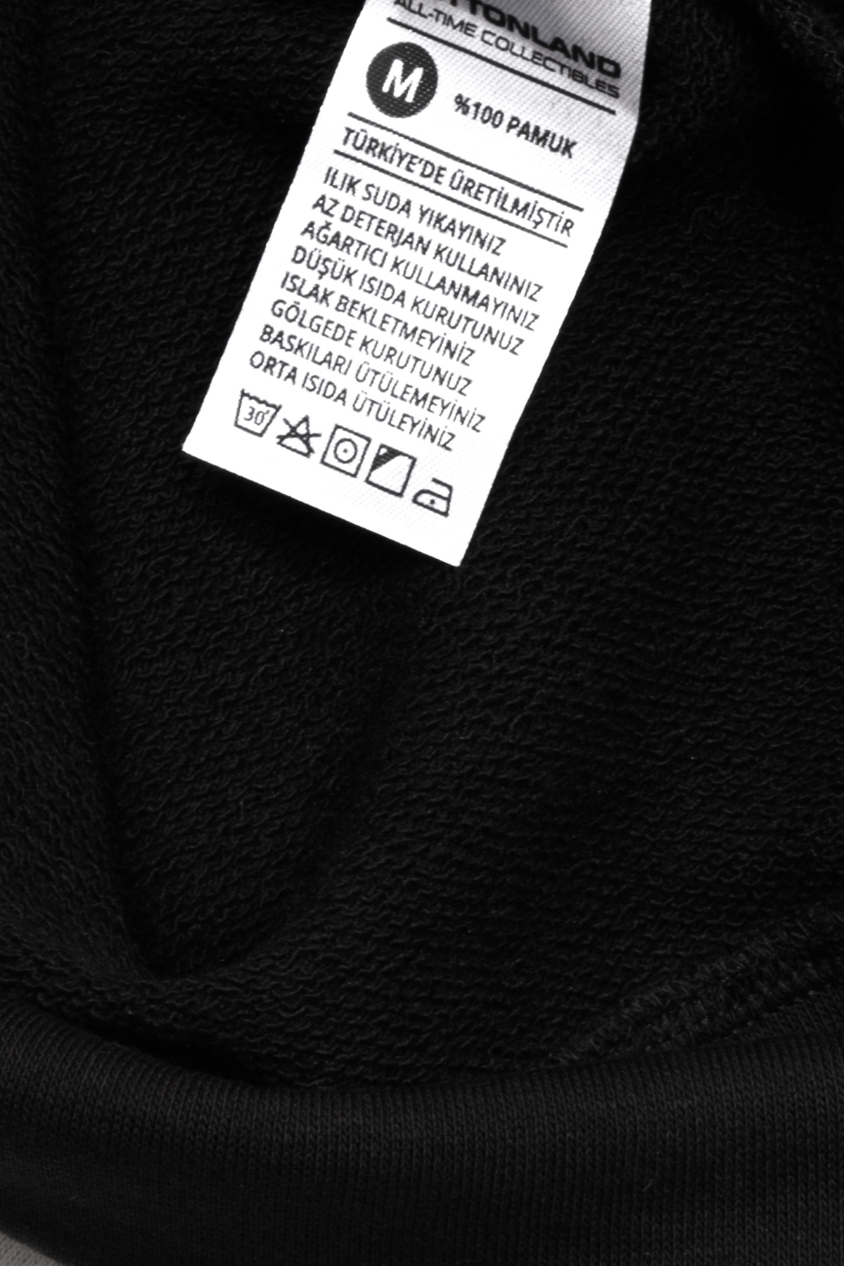 Cottonland Erkek CORMAC Normal Kesim Üç İplik Şardonsuz Kapüşonlu Sweat Yelek SİYAH görsel 8