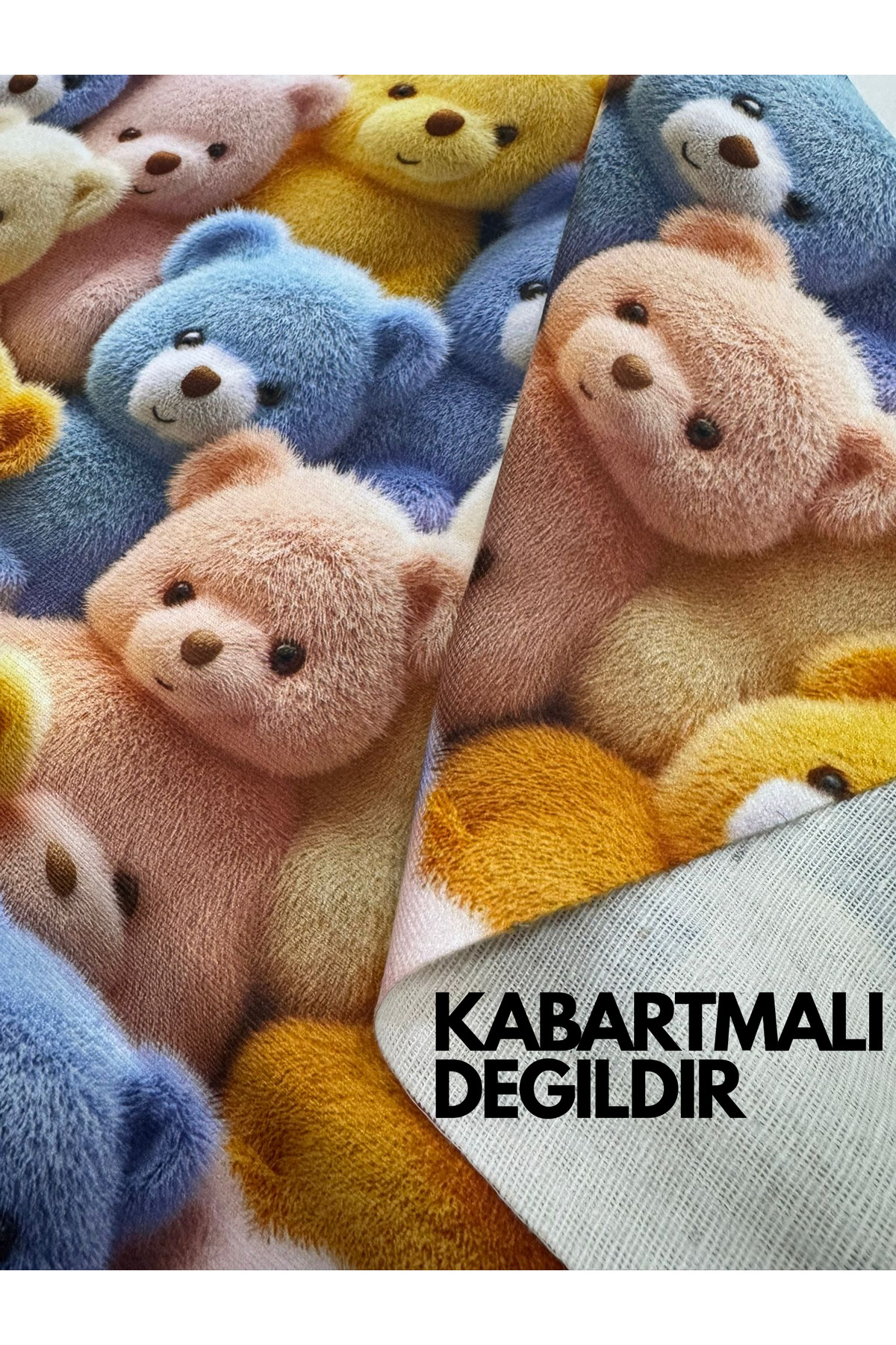 Enesar Home Ayıcık Dijital Baskılı Kumaş (100*140 KUMAŞ Kabartmalı Değildir) fotoğrafı 2 (önizleme)