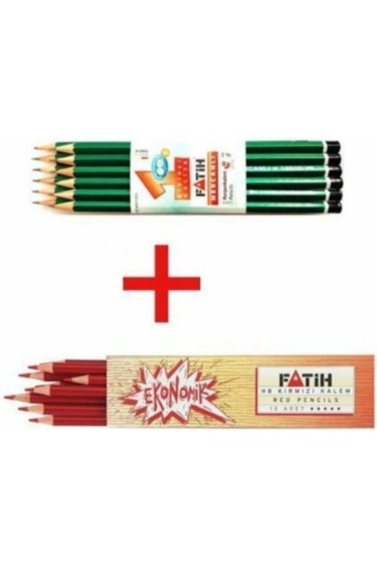 Fatih Kırmızı Kopya Kalemi Kurşun Kalem 12 Adet Set