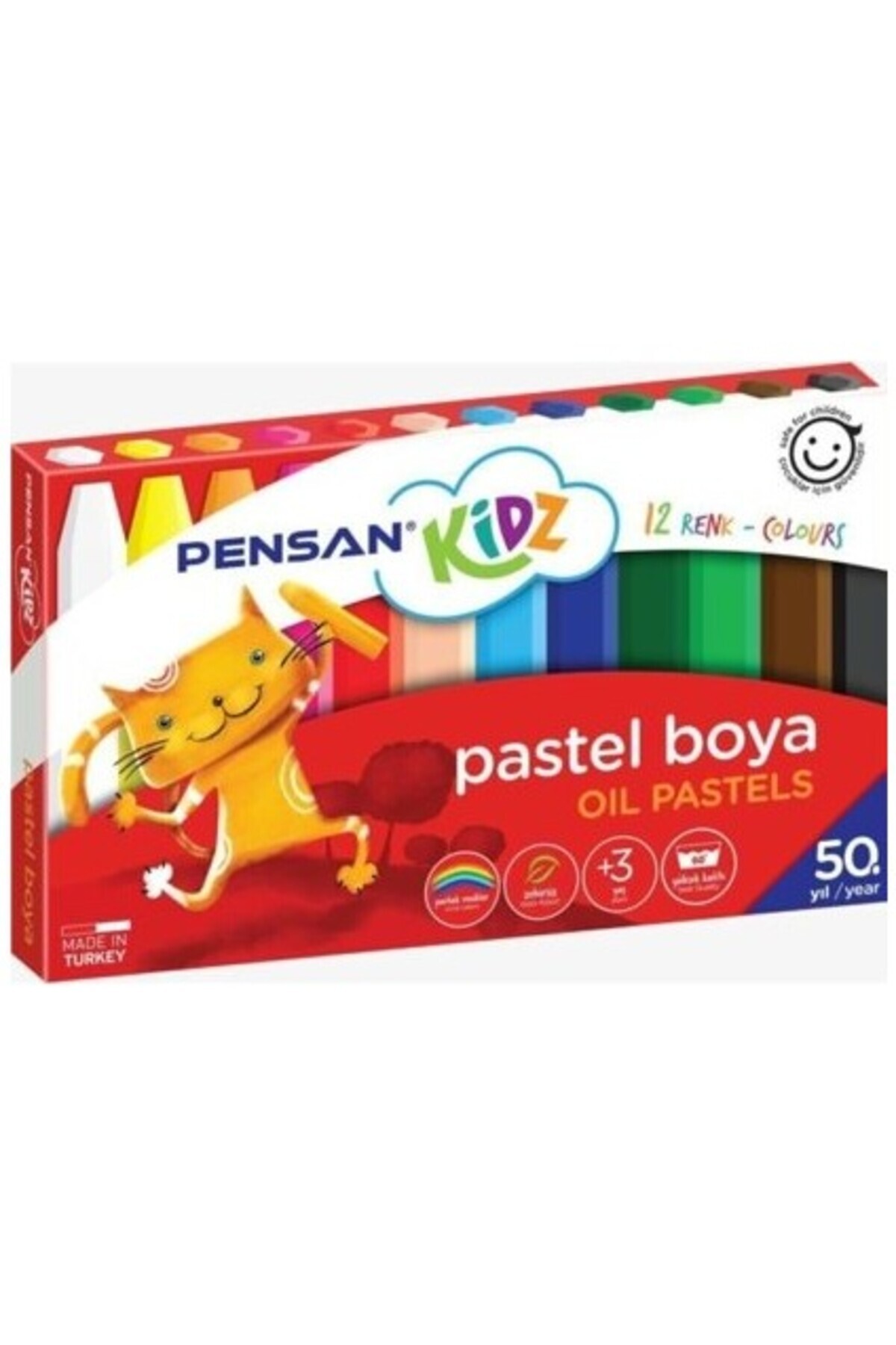 Pensan Kidz 12'li Yağlı Pastel Boya