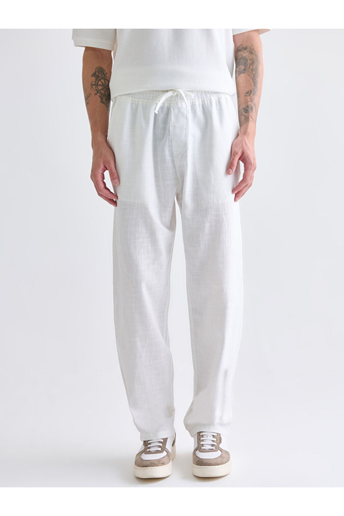 LC Waikiki-Create Your Style with Uzg Store |   Comfortable Fit Linen Look Men's Trousers 2