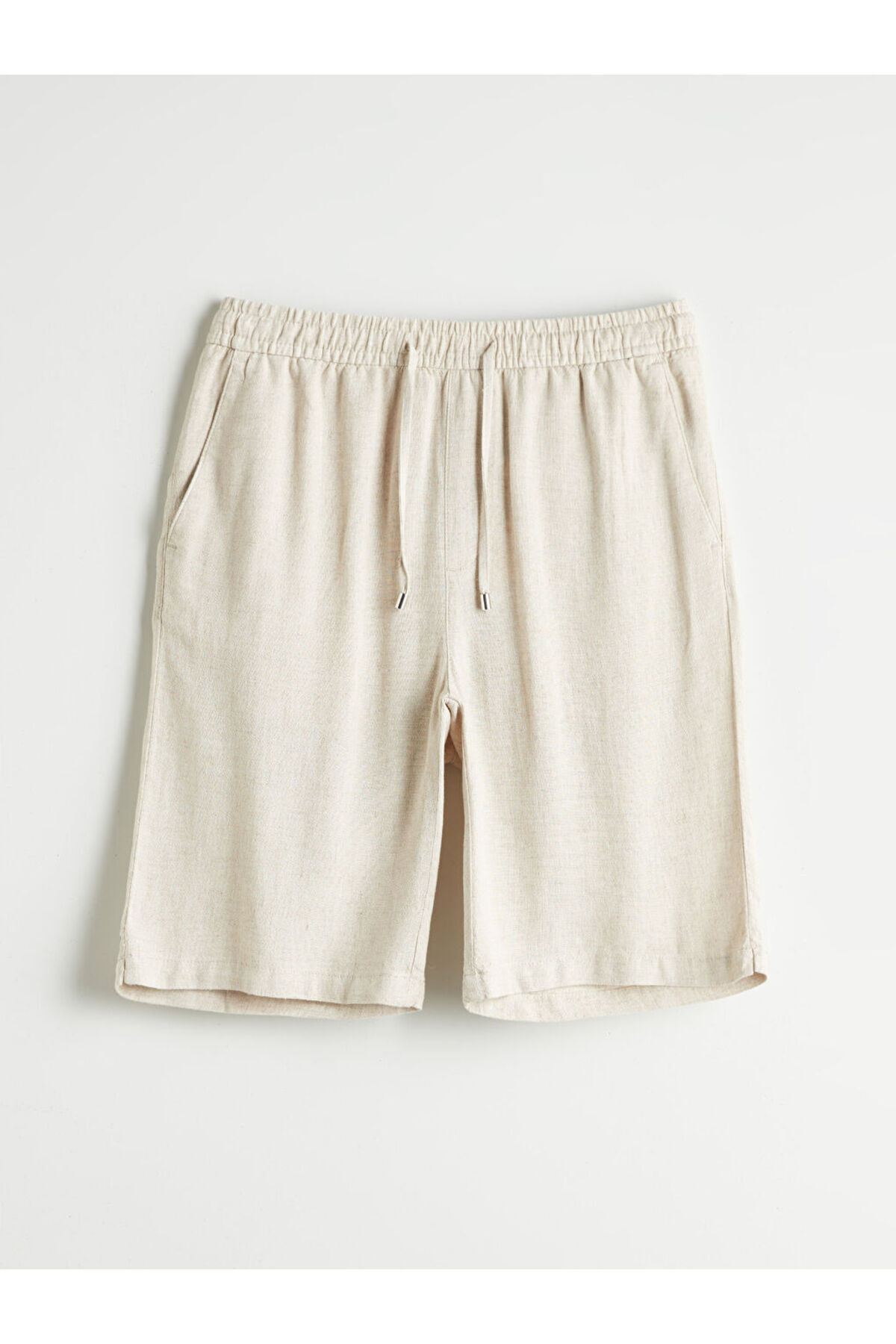 LC Waikiki-Create Your Style from Uzg Store |   Standard Fit Linen Blend Men's Shorts 5