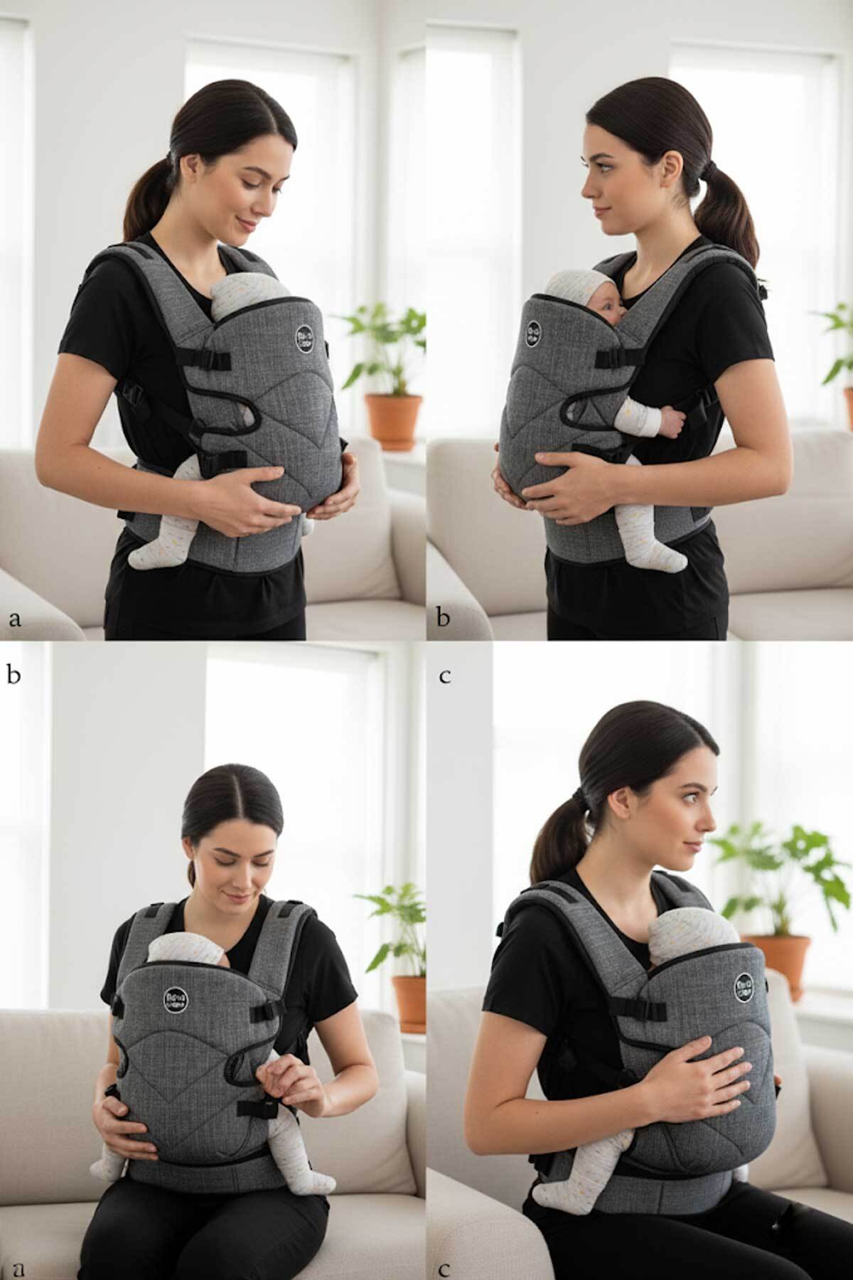RevuBaby Relax Bel Destekli Bebek Kangurusu Çift Yönlü Kanguru - Ana Kucağı fotoğrafı 3 (önizleme)