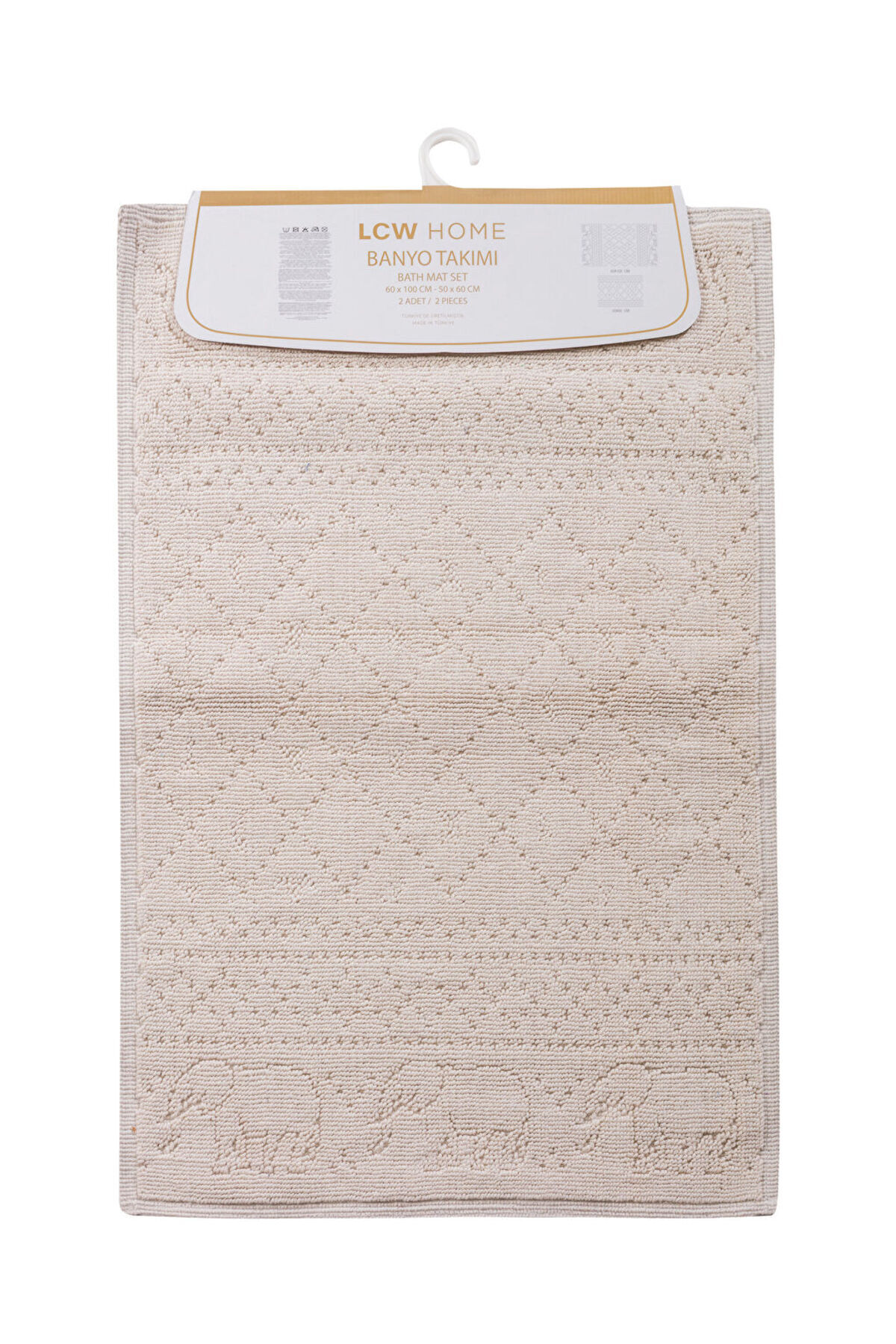 LC Waikiki-Create Your Style with Uzg Store |   Embroidered Bath Mat Set of 2 5