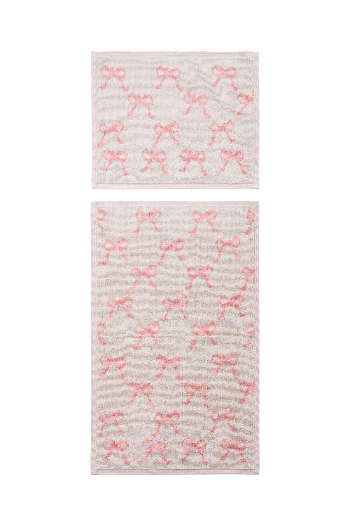LC Waikiki-Create Your Style with Uzg Store |   Bow Printed Bath Mat Set of 2 6
