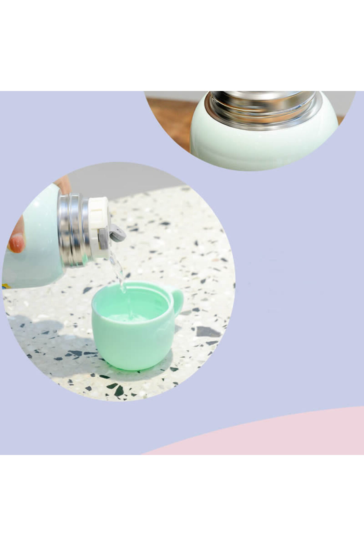 jojobebek Mavi Renk Premium Paslanmaz Çelik Figürlü Askılı Çocuk Termos, 500 ml, ( 24+ Ay) fotoğrafı 3 (önizleme)