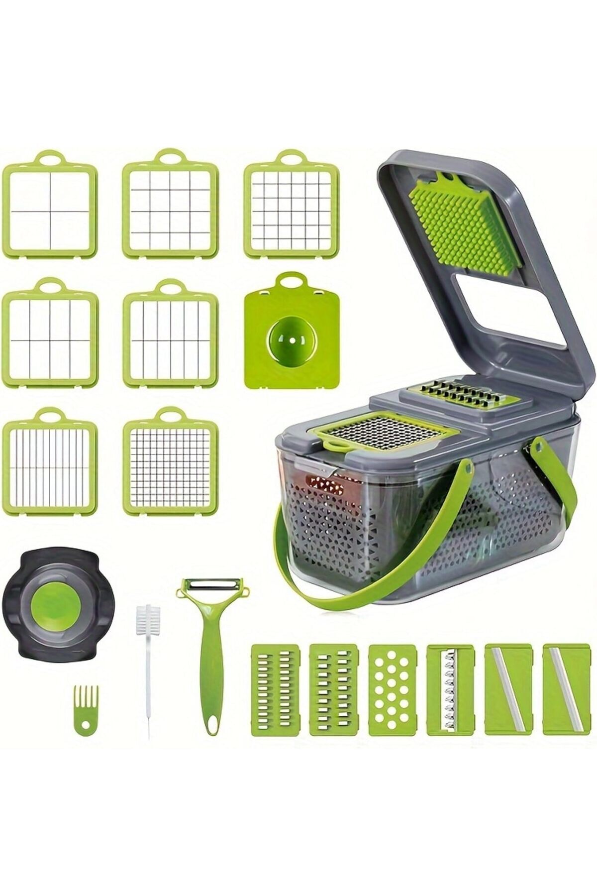 Generic-22 in 1 Vegetable Chopper, Slicer with Container 1