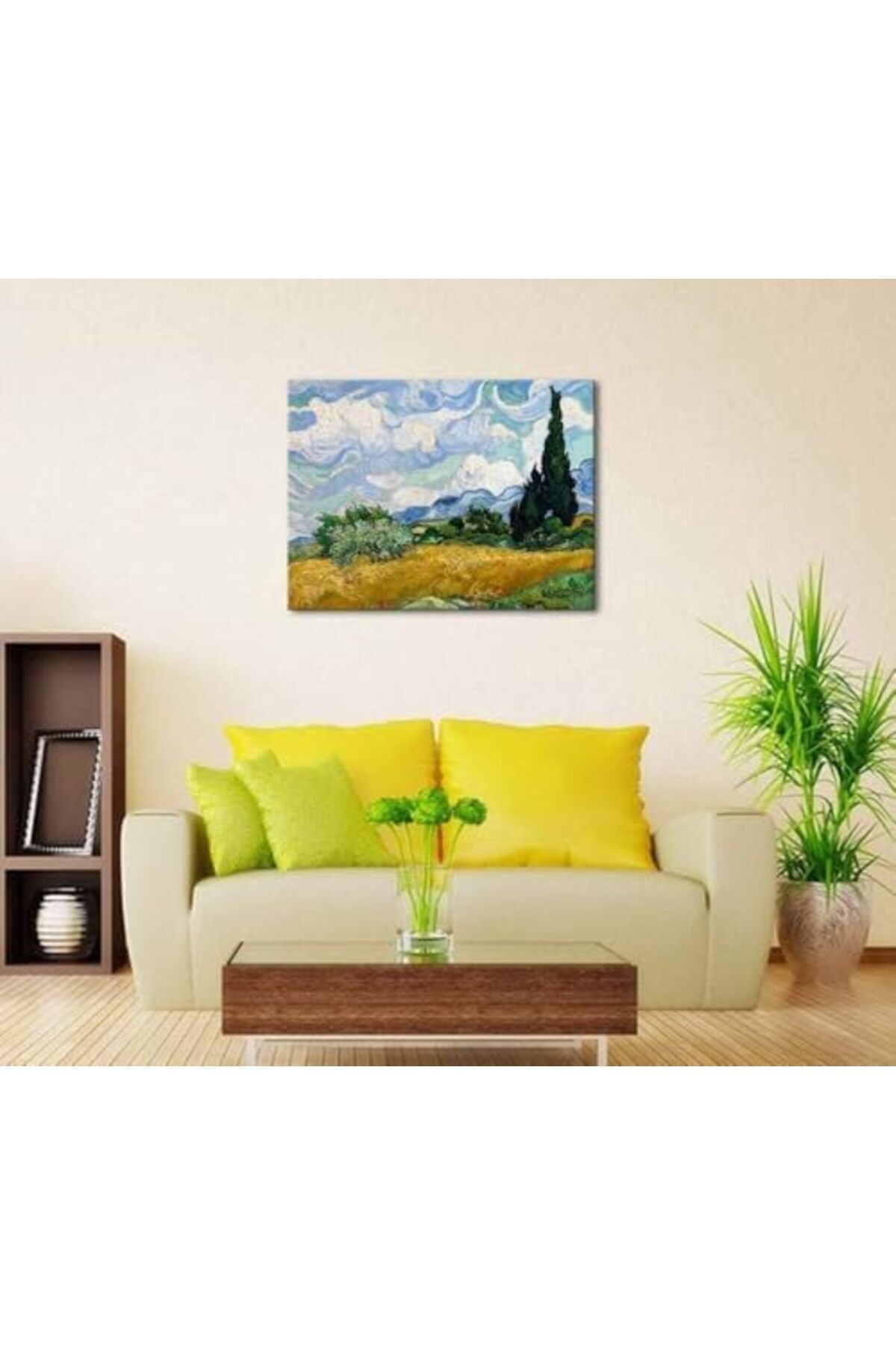 Today Idea-Wheat Field with Cypress by Van Gogh | Famous Two-Dimensional Canvas Replica | Modern Lan 4
