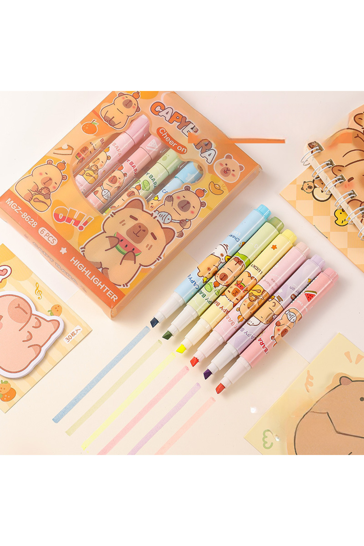 MAVIGOK Hello Kitty ve Sanrio Karakterleri Fluoresan Kalem Seti (6’lı)