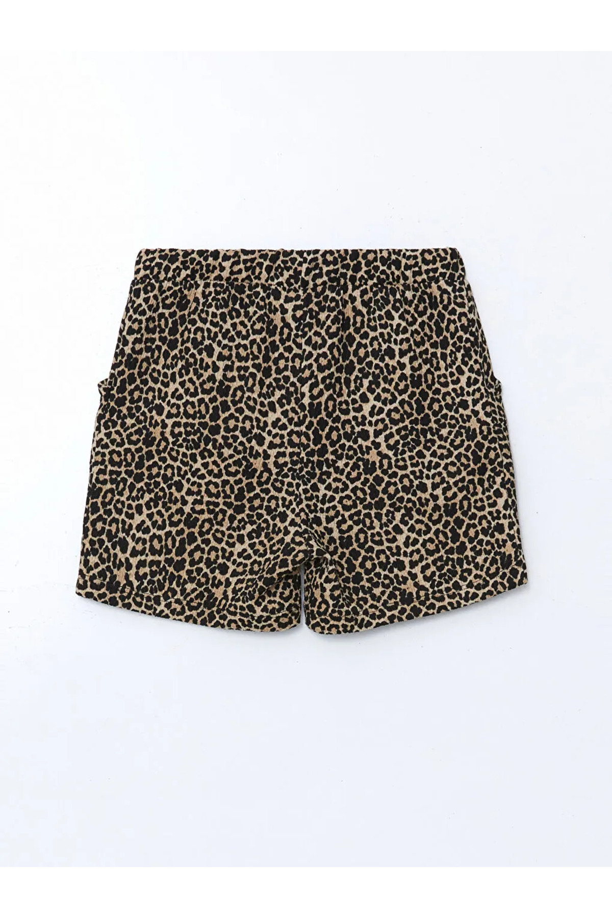LC Waikiki-Leopard Patterned Girl's Shorts with Elastic Waist 2