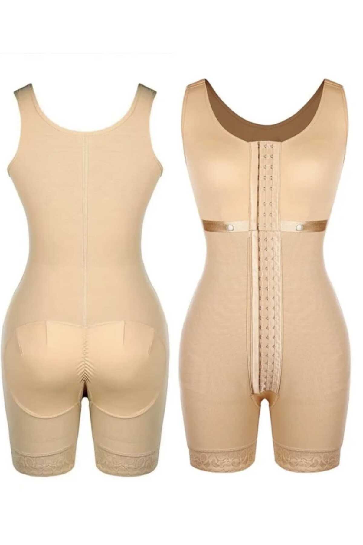 Fstyle-Control corset with clips and strong compression for post-surgery, sculpting, and everyday use. 6