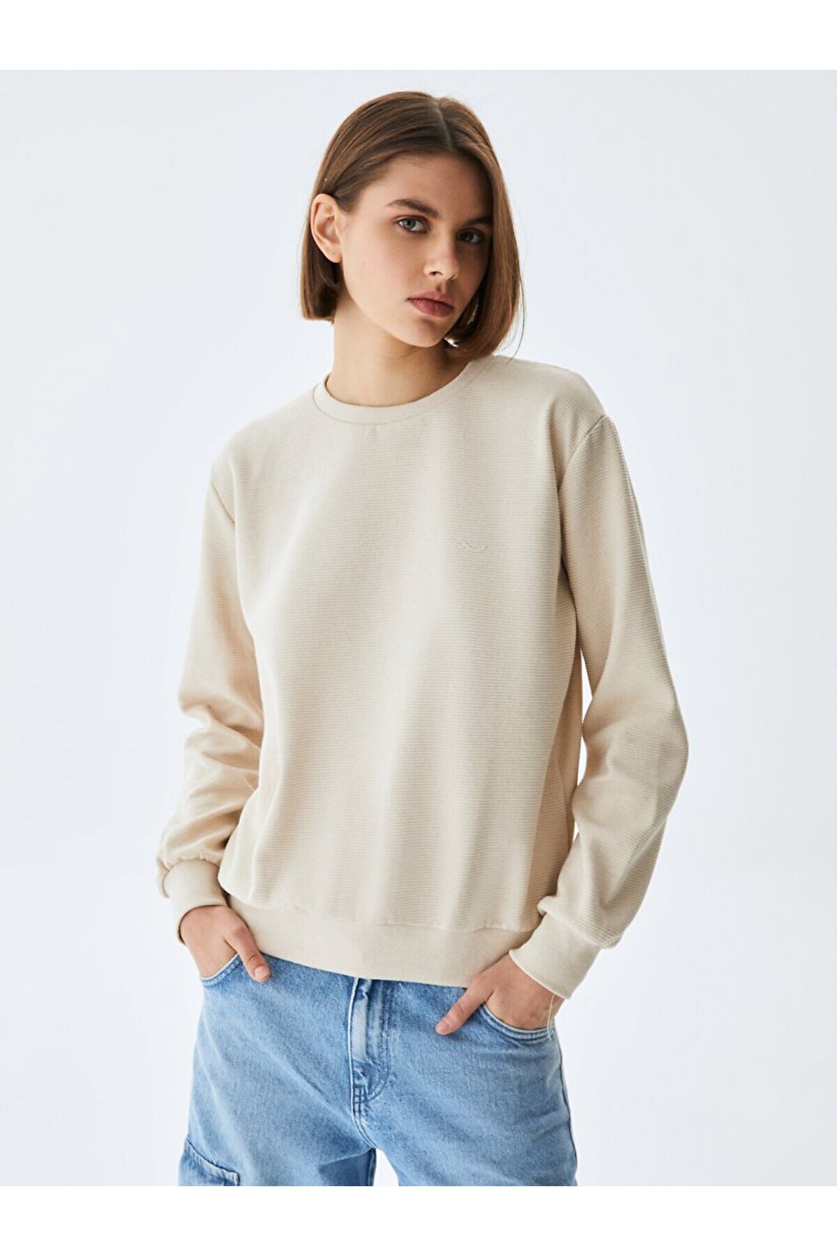 Ltb  Krem Sweatshırt - Görsel 2